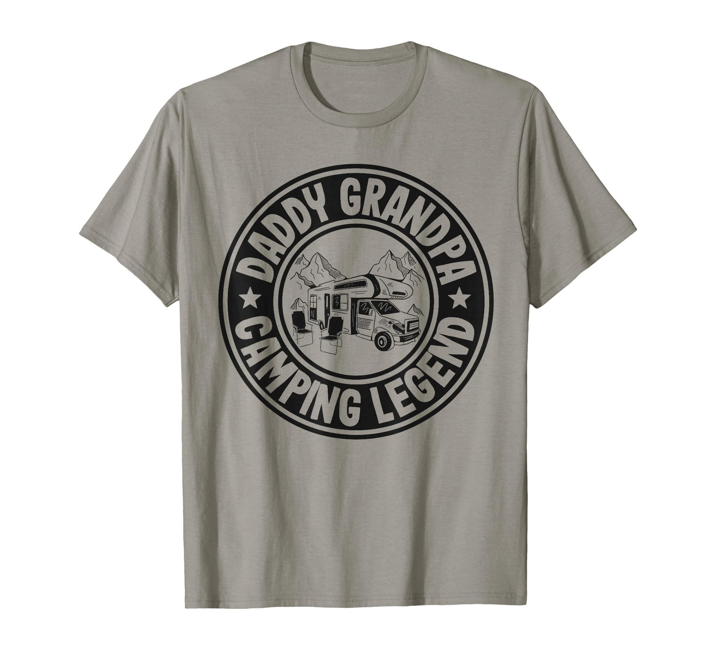 Daddy Grandpa Camping Legend Rv Camper T-Shirt - Graphic Print for Adults - T-Shirt, Sweatshirt, Hoodie