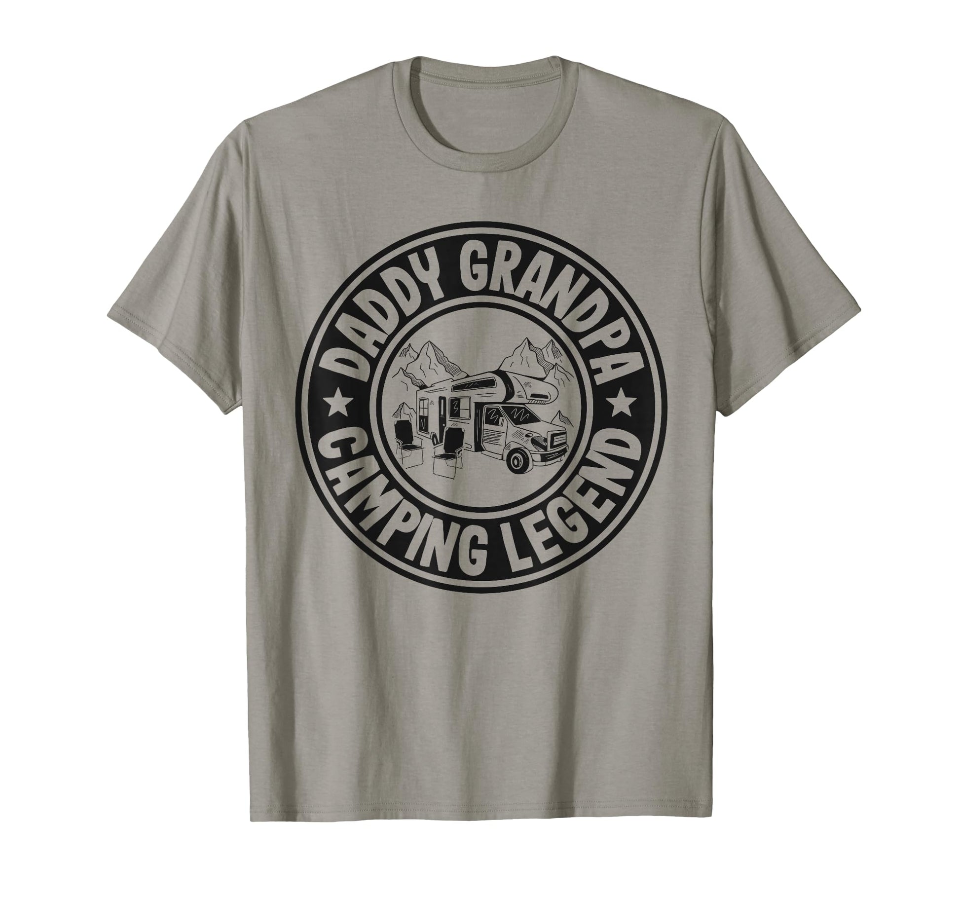Daddy Grandpa Camping Legend Rv Camper T-Shirt - Graphic Print for Adults - T-Shirt, Sweatshirt, Hoodie