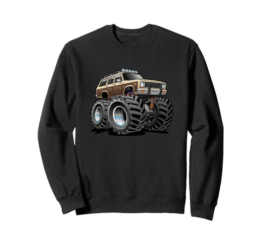 4X4 Offroading Wagon Cartoon Sweatshirt - Novelty Apparel Unisex - T-Shirt, Sweatshirt, Hoodie
