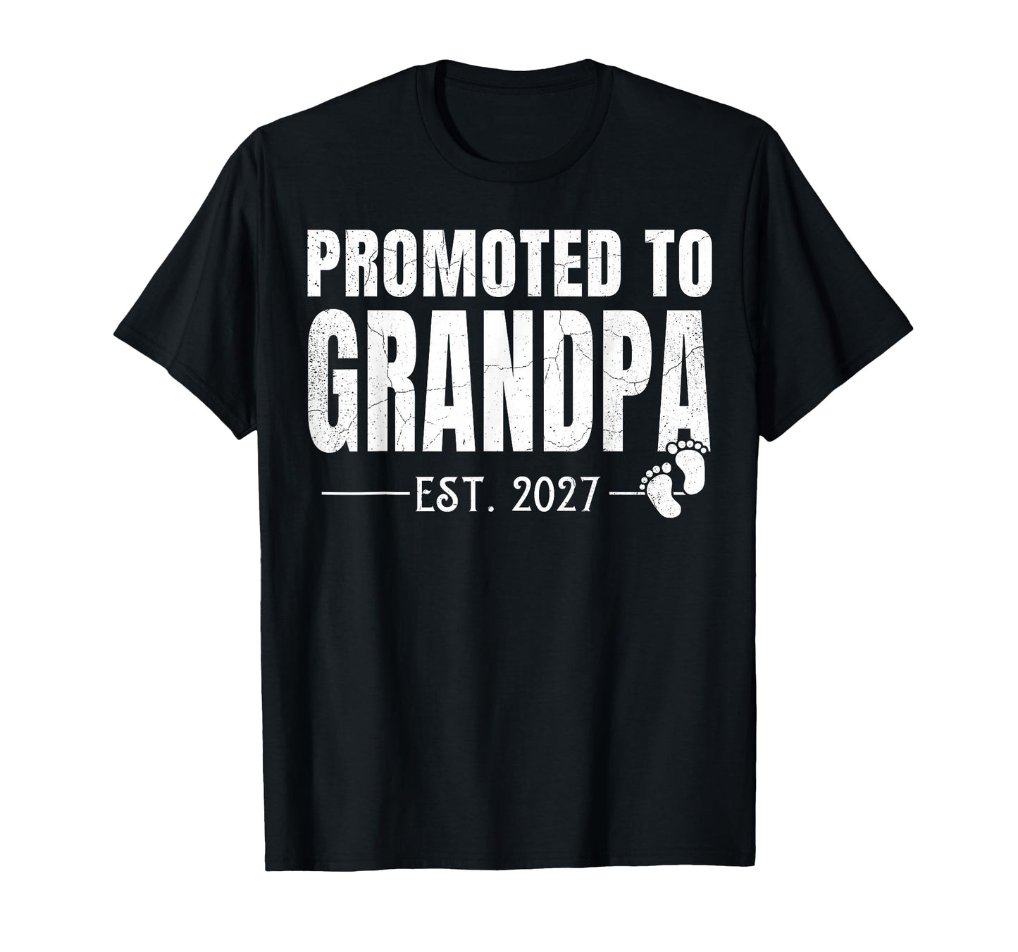 Promoted To Grandpa Est 2027 T-Shirt - Trendy Graphic for Adults - T-Shirt, Sweatshirt, Hoodie