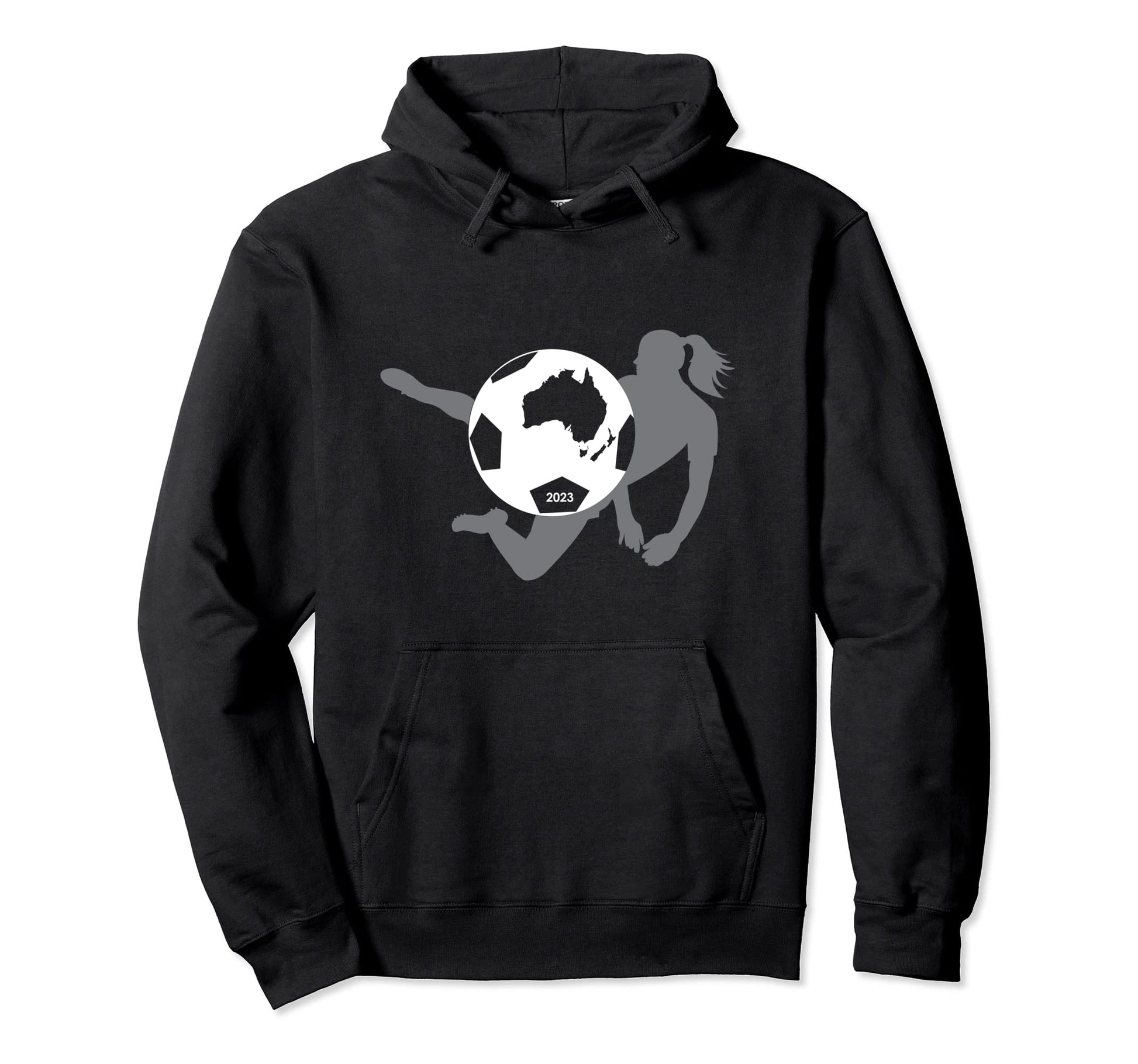 Womens And Volley Kicking Soccer Teams Hoodie - Minimalist Print for Adults - T-Shirt, Sweatshirt, Hoodie