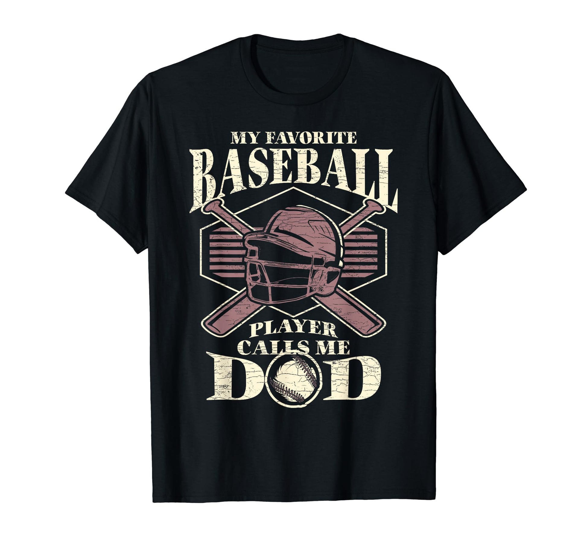 Baseball Dad My Favorite Baseball T-Shirt - Minimalist Print Men Women - T-Shirt, Sweatshirt, Hoodie