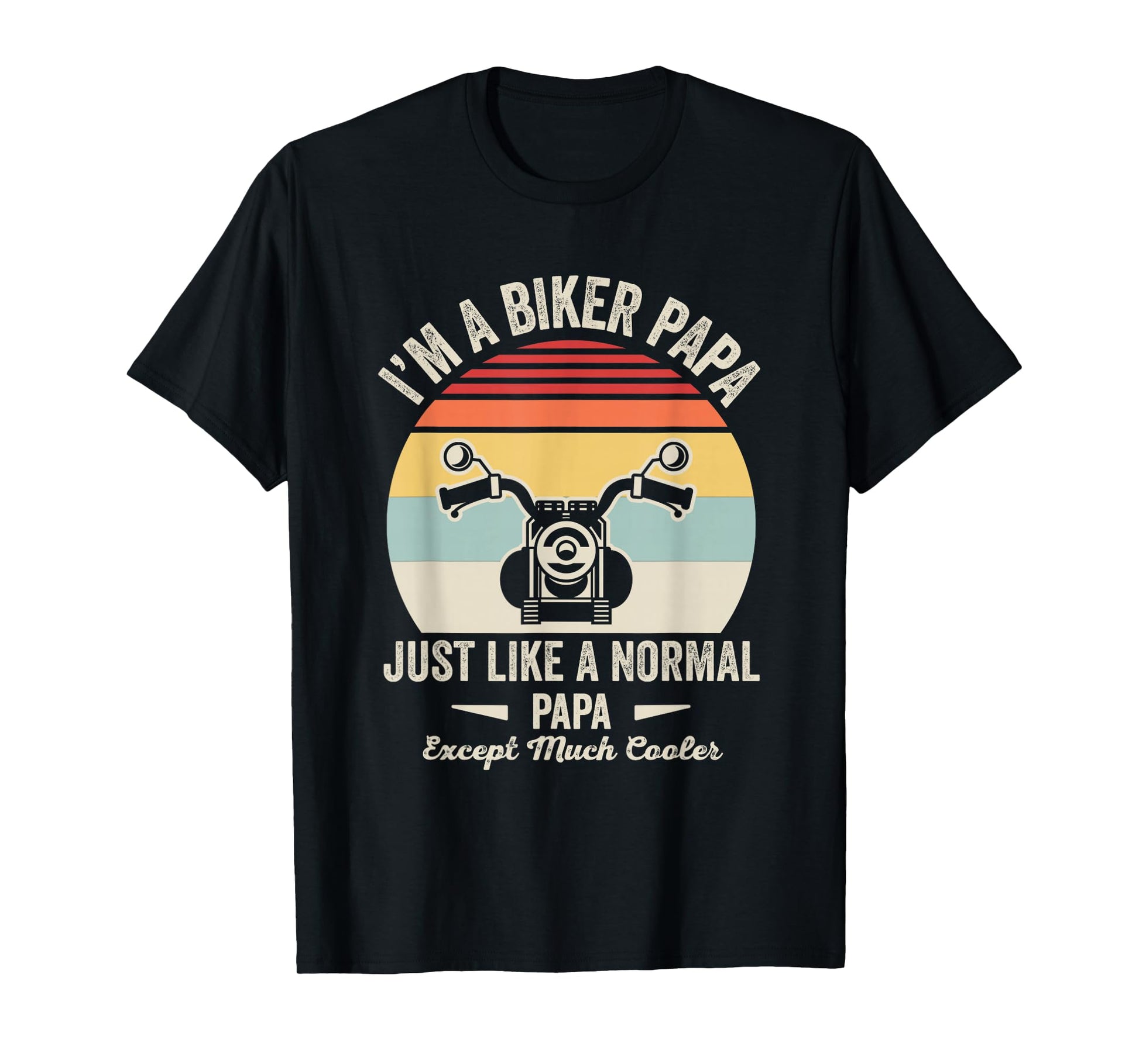 Funny Biker Papa Dad Motorcycle Rider T-Shirt - Minimalist Print Unisex - T-Shirt, Sweatshirt, Hoodie