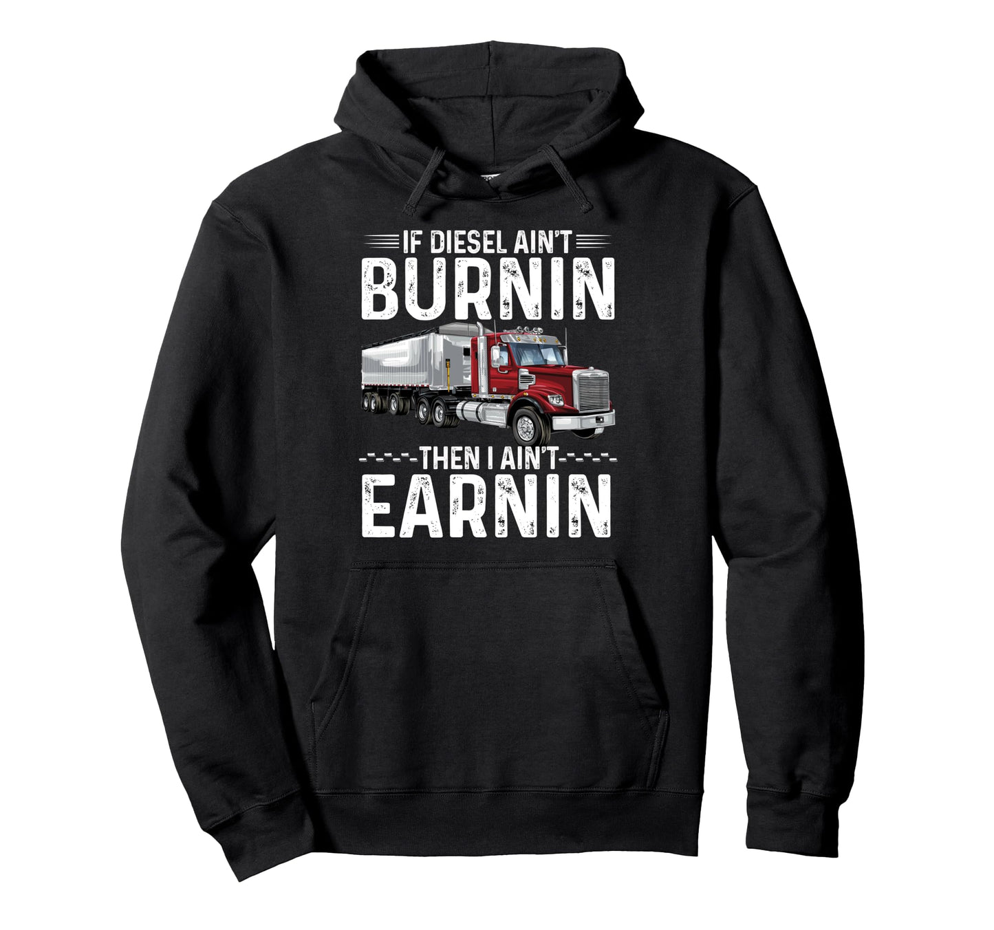 Truck Driver Art Dad Grandad Hoodie - Fun Novelty Design Men Women - T-Shirt, Sweatshirt, Hoodie