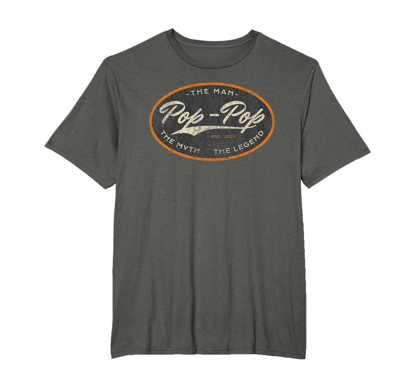Pop Pop New Grandpa Est 2023 Myth T-Shirt - Minimalist Print Men Women - T-Shirt, Sweatshirt, Hoodie