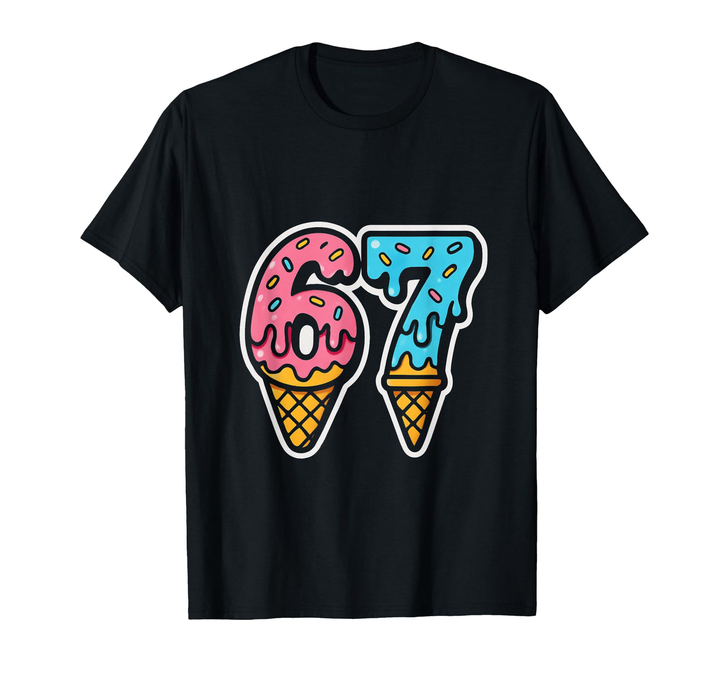 Mason 67 Ice Cream Meme Six Seven T-Shirt - Custom Art Print Men Women - T-Shirt, Sweatshirt, Hoodie