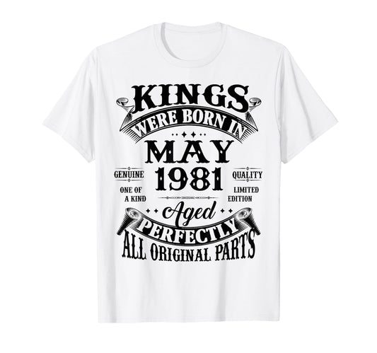 45Th Birthday Gift Kings Born May T-Shirt - Streetwear Style for Adults - T-Shirt, Sweatshirt, Hoodie