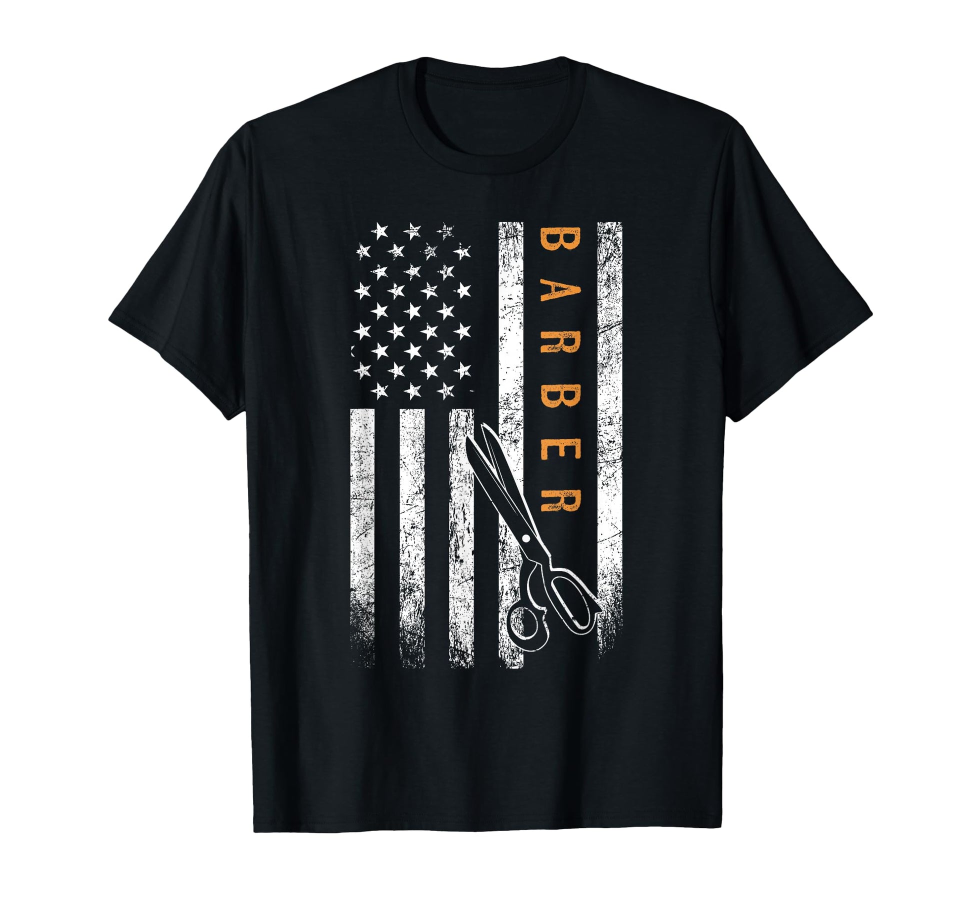 Barber American Flag Barbershop T-Shirt - Novelty Apparel Unisex - T-Shirt, Sweatshirt, Hoodie