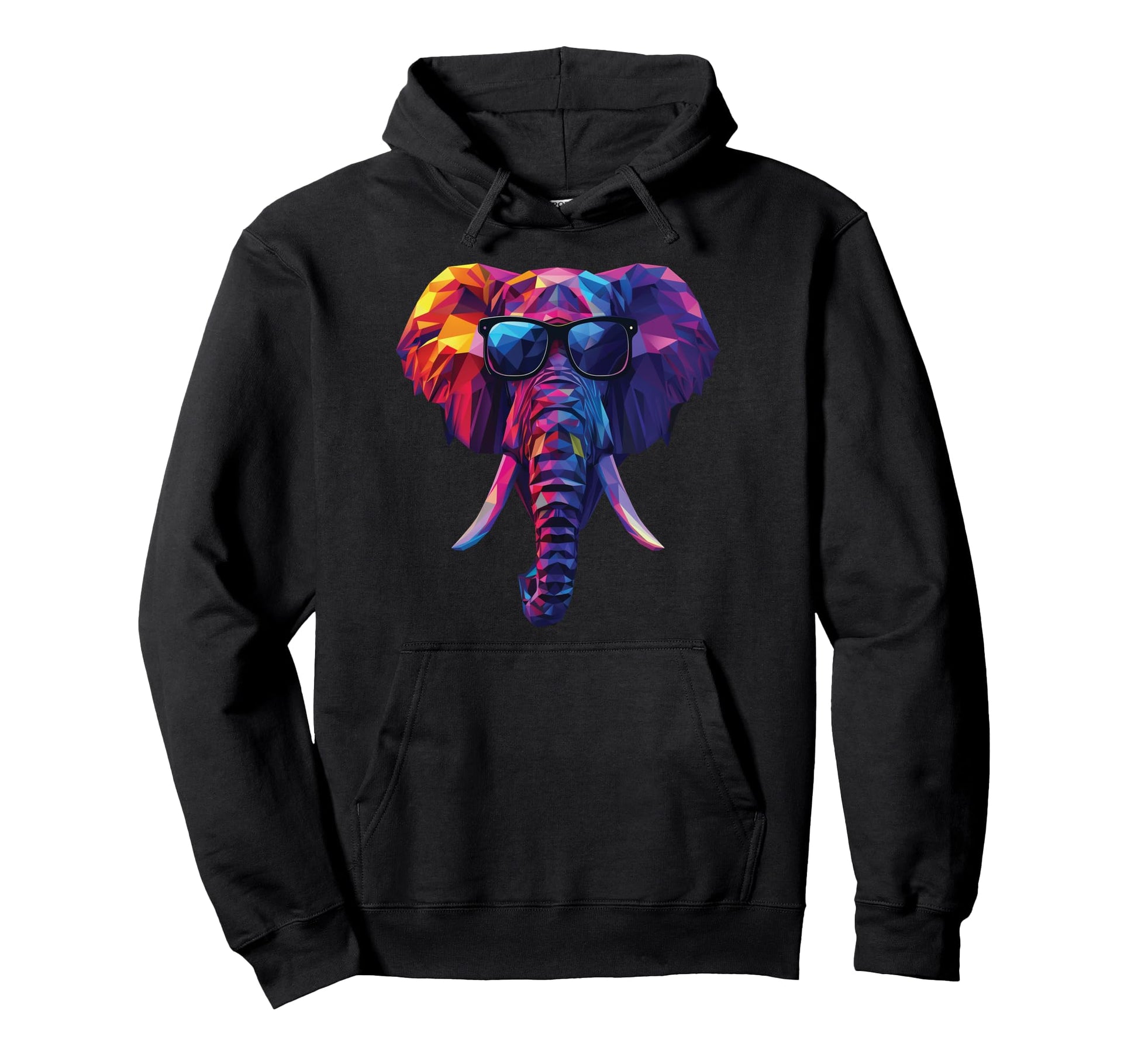 Elephant Dad Mom Sunglasses Elephant Hoodie - Unique Graphic Men Women - T-Shirt, Sweatshirt, Hoodie