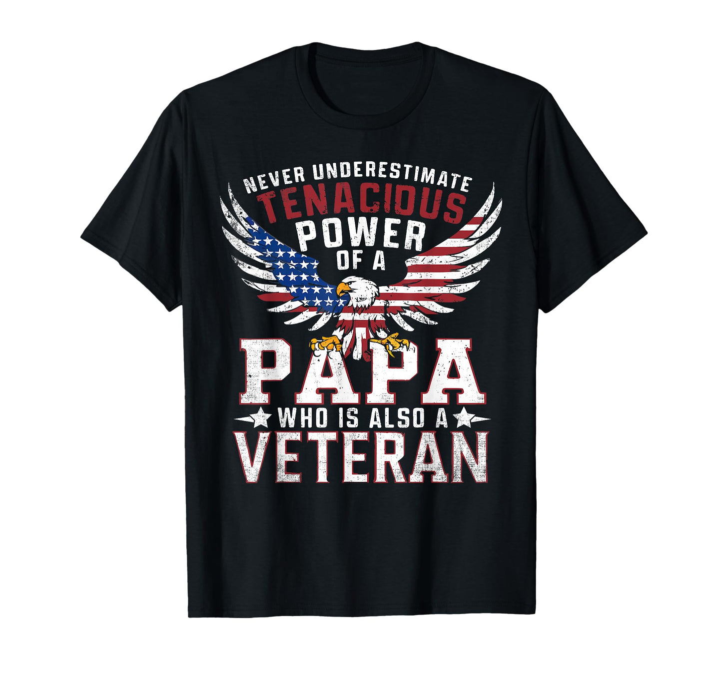 Veteran Papa Usa Veterans Day Us Army T-Shirt - Unique Graphic for Adults - T-Shirt, Sweatshirt, Hoodie