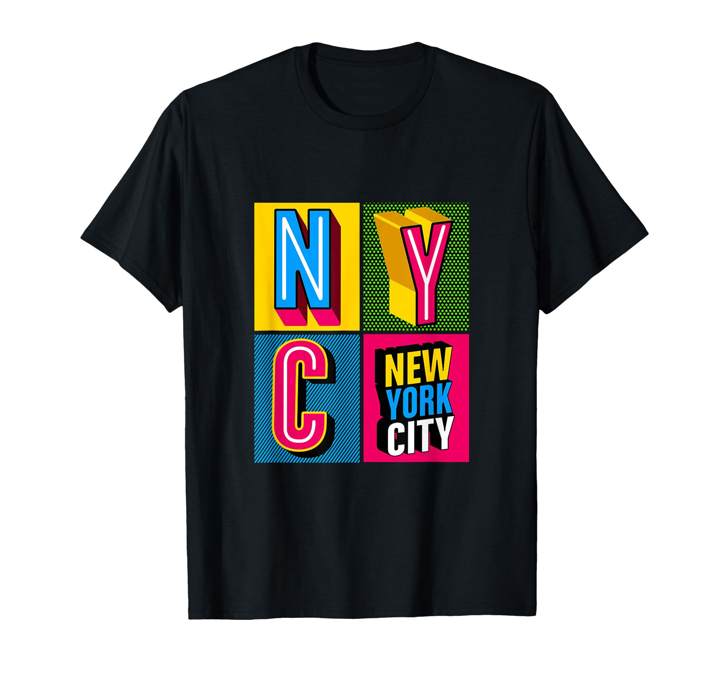 New York City Pop Art Illustration T-Shirt - Fun Novelty Design for Adults - T-Shirt, Sweatshirt, Hoodie