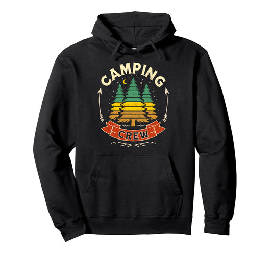 Camping Crew Group Matching Funny Hoodie - Custom Art Print Men Women - T-Shirt, Sweatshirt, Hoodie
