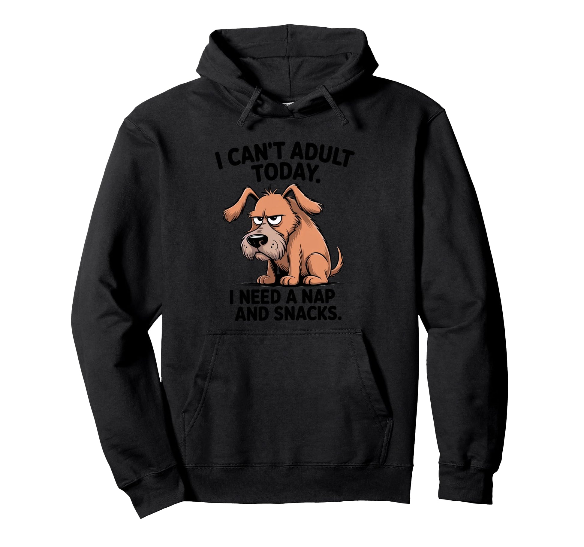 Bored Dog I Cant Today I Need Nap Hoodie - Aesthetic Graphic for Adults - T-Shirt, Sweatshirt, Hoodie