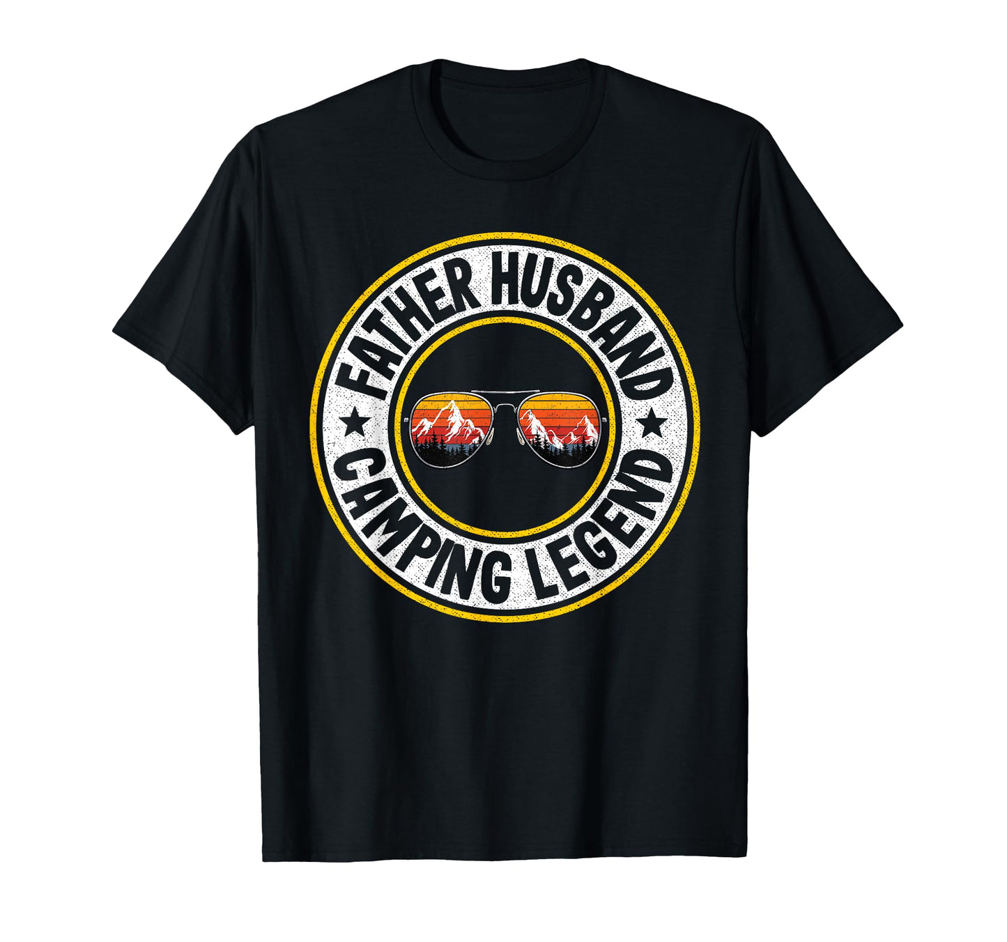 Father Husband Camping Legend Rv Camper T-Shirt - Minimalist Print Unisex - T-Shirt, Sweatshirt, Hoodie