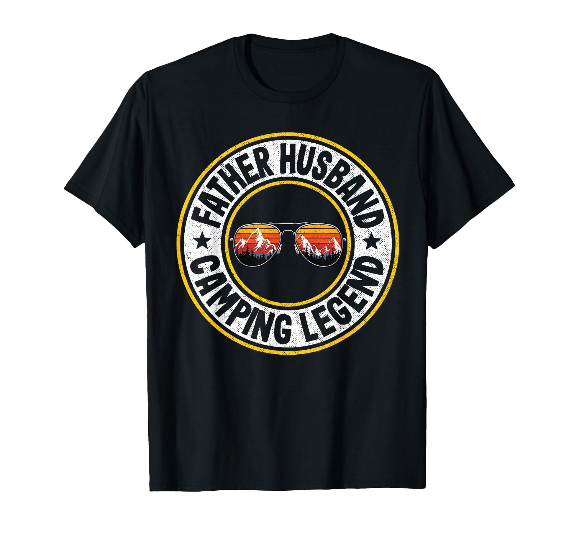 Father Husband Camping Legend Rv Camper T-Shirt - Minimalist Print Unisex - T-Shirt, Sweatshirt, Hoodie