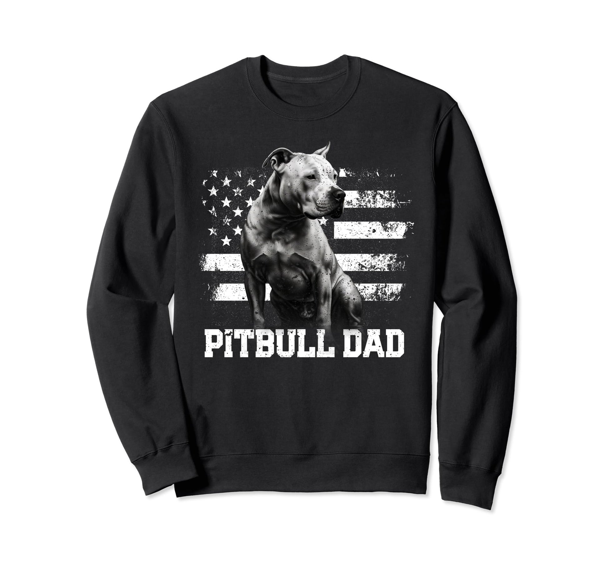 Pitbull Dad Funny Dog Lover Sweatshirt - Novelty Apparel for Adults - T-Shirt, Sweatshirt, Hoodie