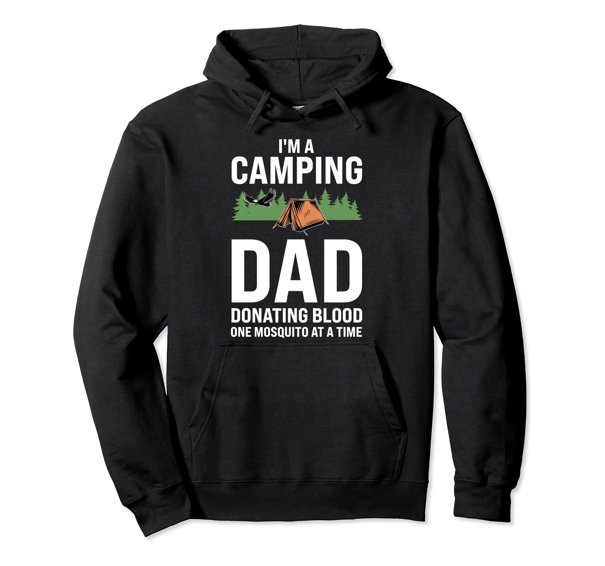 Im Camping Dad Donating Blood Caravan Hoodie - Casual Everyday Wear Unisex - T-Shirt, Sweatshirt, Hoodie