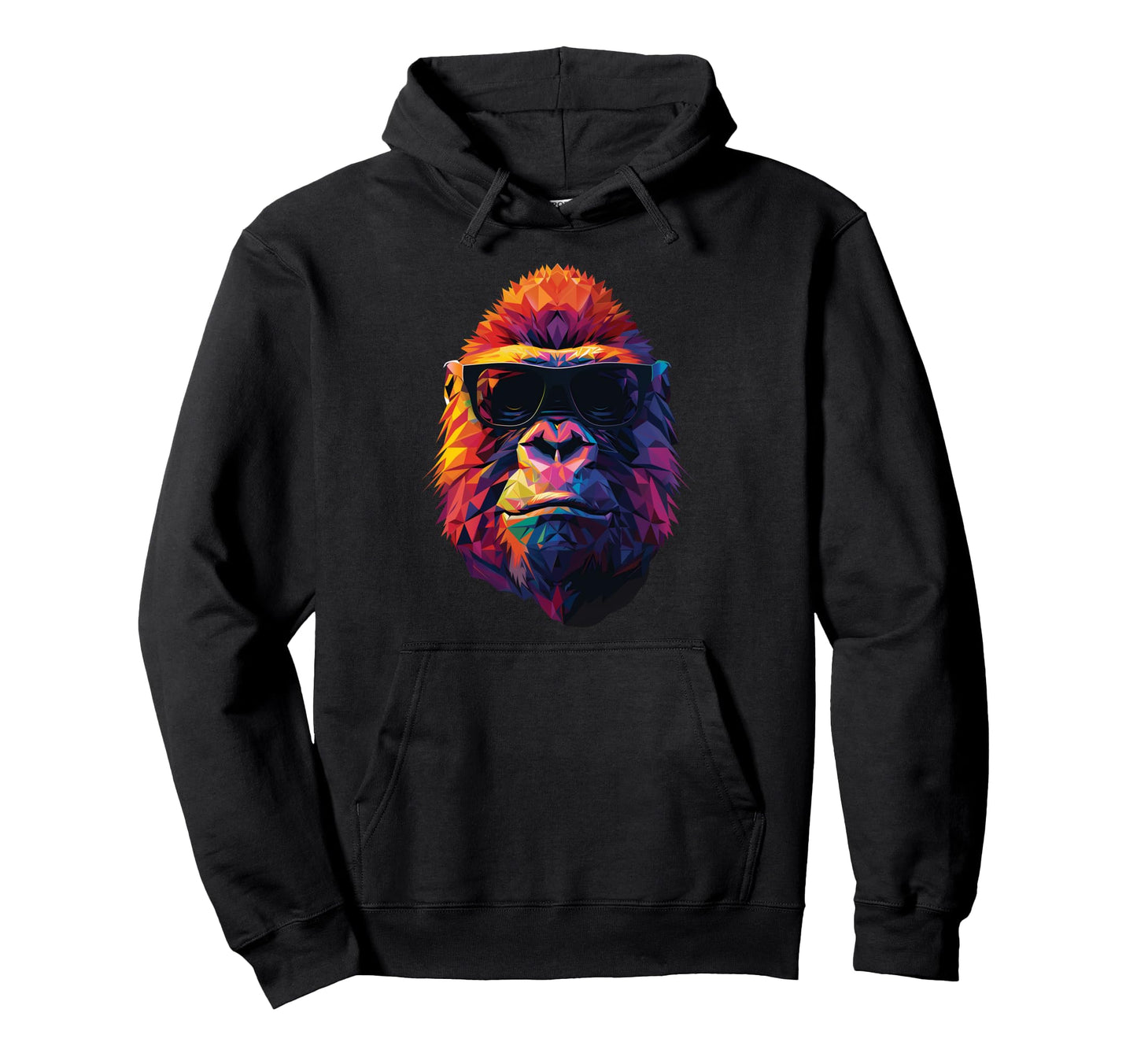 Gorilla Dad Mom Sunglasses Gorilla Hoodie - Aesthetic Graphic for Adults - T-Shirt, Sweatshirt, Hoodie