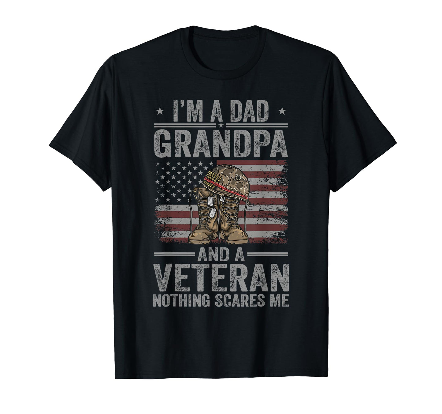 Im Dad Grandpa And Veteran Fathers Day T-Shirt - Trendy Graphic for Adults - T-Shirt, Sweatshirt, Hoodie