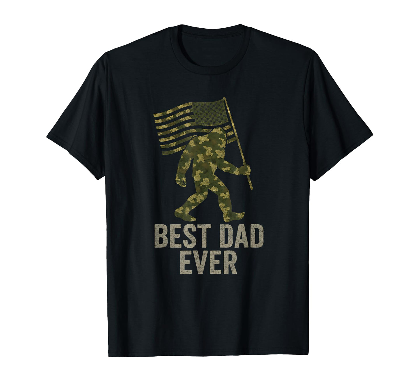 Best Dad Ever American Flag Military T-Shirt - Trendy Graphic Unisex - T-Shirt, Sweatshirt, Hoodie