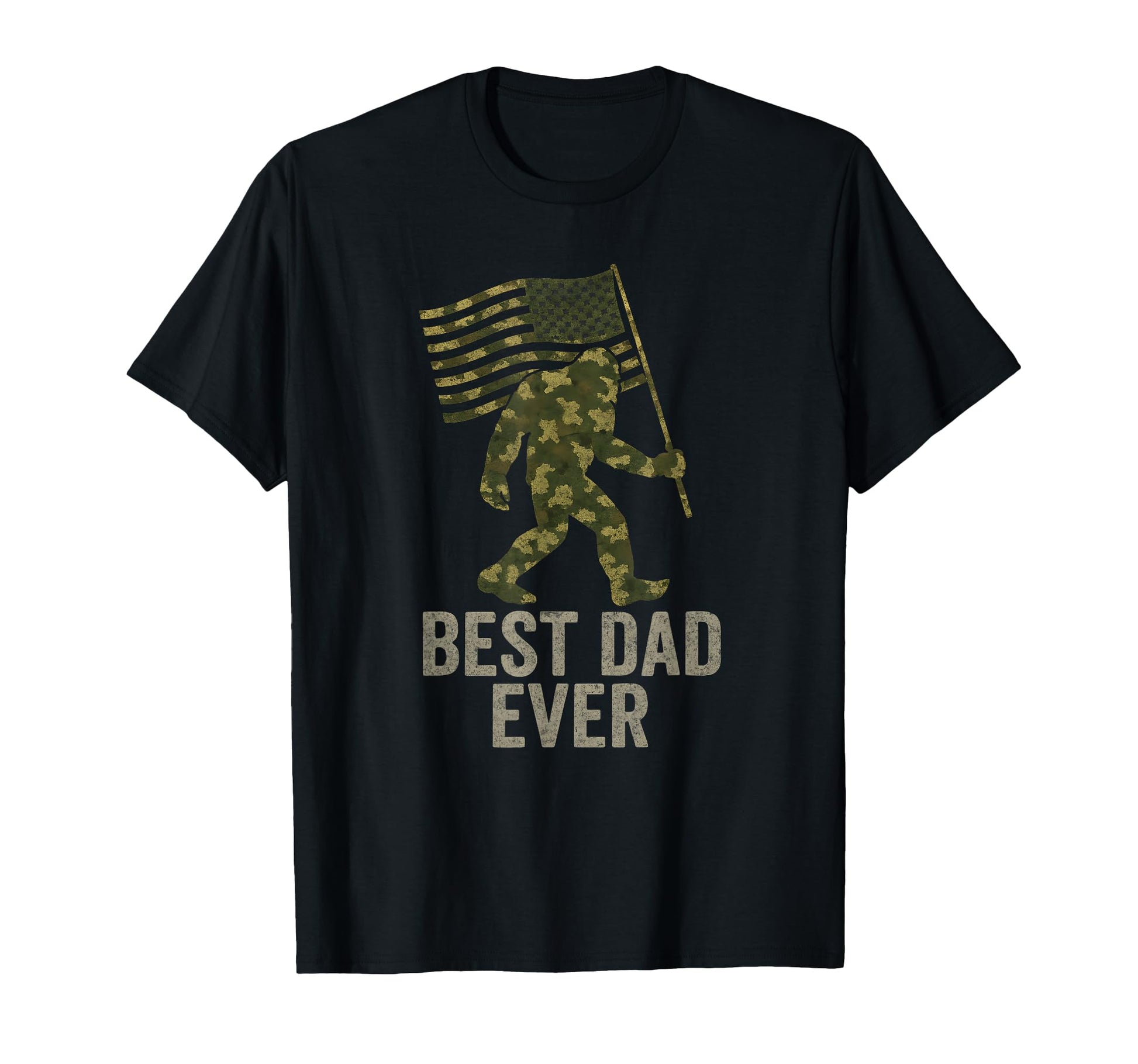 Best Dad Ever American Flag Military T-Shirt - Trendy Graphic Unisex - T-Shirt, Sweatshirt, Hoodie