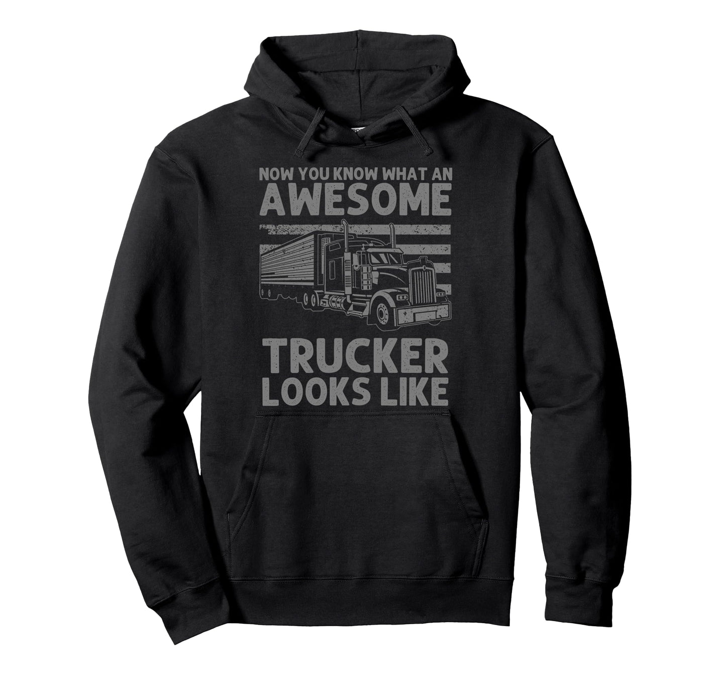 Best Truck Driver Art Dad Trucking Cdl Hoodie - Graphic Print Men Women - T-Shirt, Sweatshirt, Hoodie