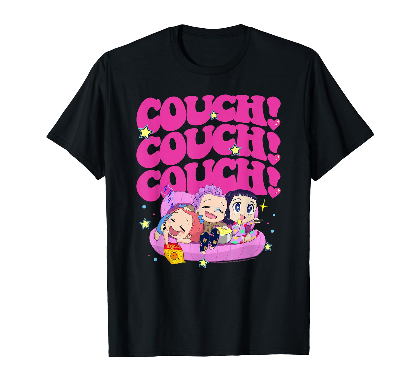 Kpop Demon Hunters Couch Couch Couch T-Shirt - Streetwear Style Men Women - T-Shirt, Sweatshirt, Hoodie