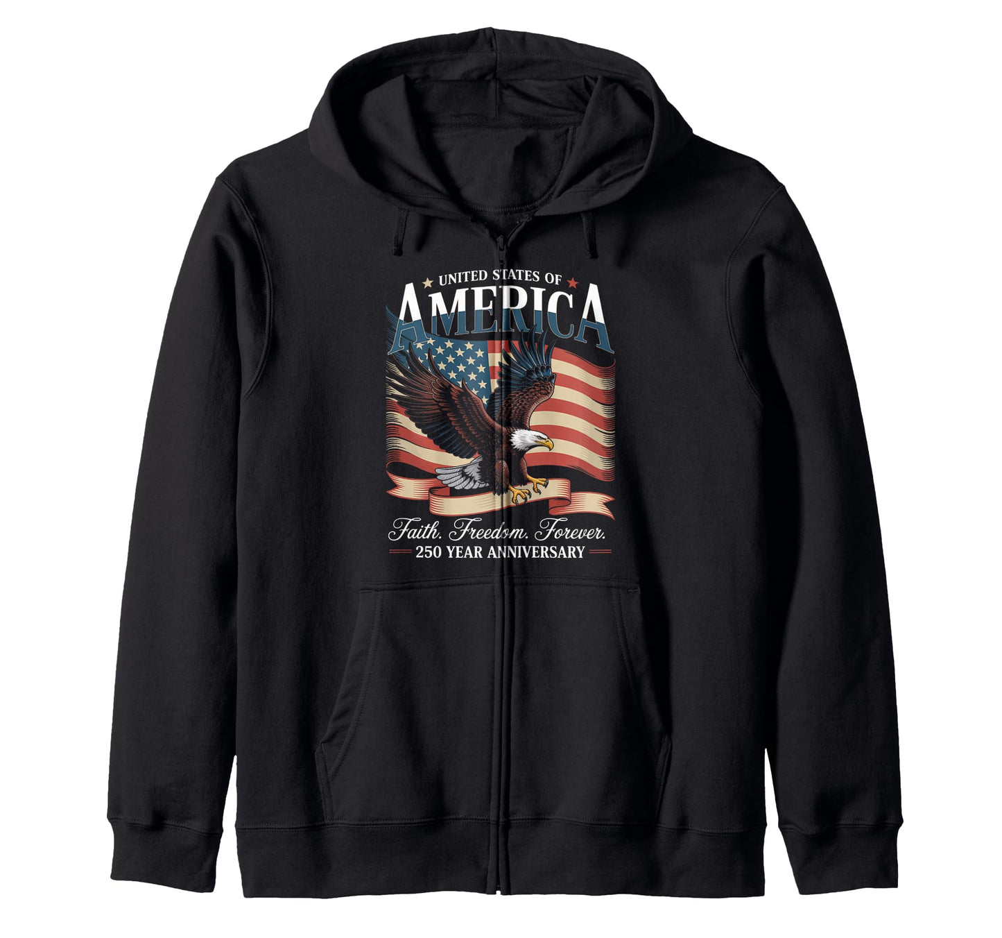United States 250 Year Anniversary Sweatshirt - Graphic Print Men Women - T-Shirt, Sweatshirt, Hoodie