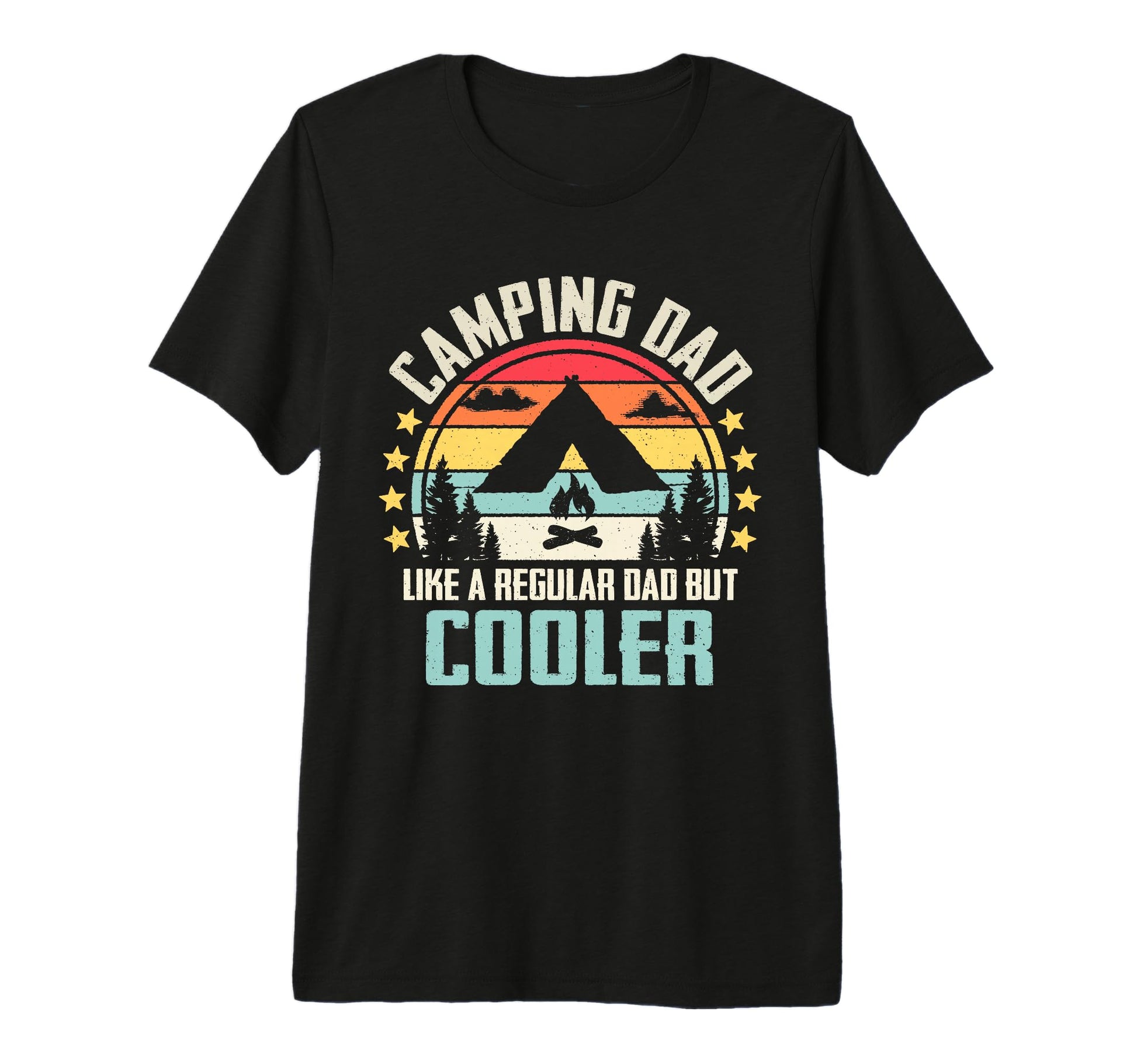 Mens Camping Dad Like Regular Dad But T-Shirt - Unique Graphic for Adults - T-Shirt, Sweatshirt, Hoodie