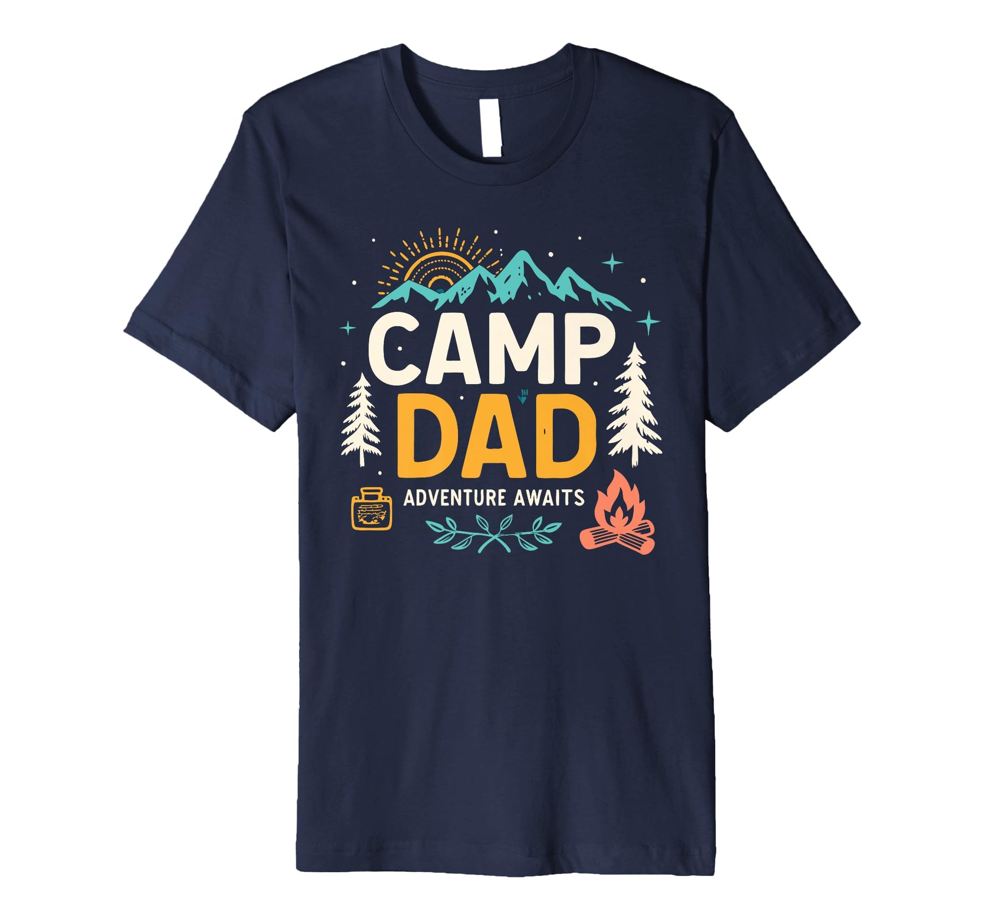 Mens Wilderness Dad Camp Dad T-Shirt - Fun Novelty Design Men Women - T-Shirt, Sweatshirt, Hoodie