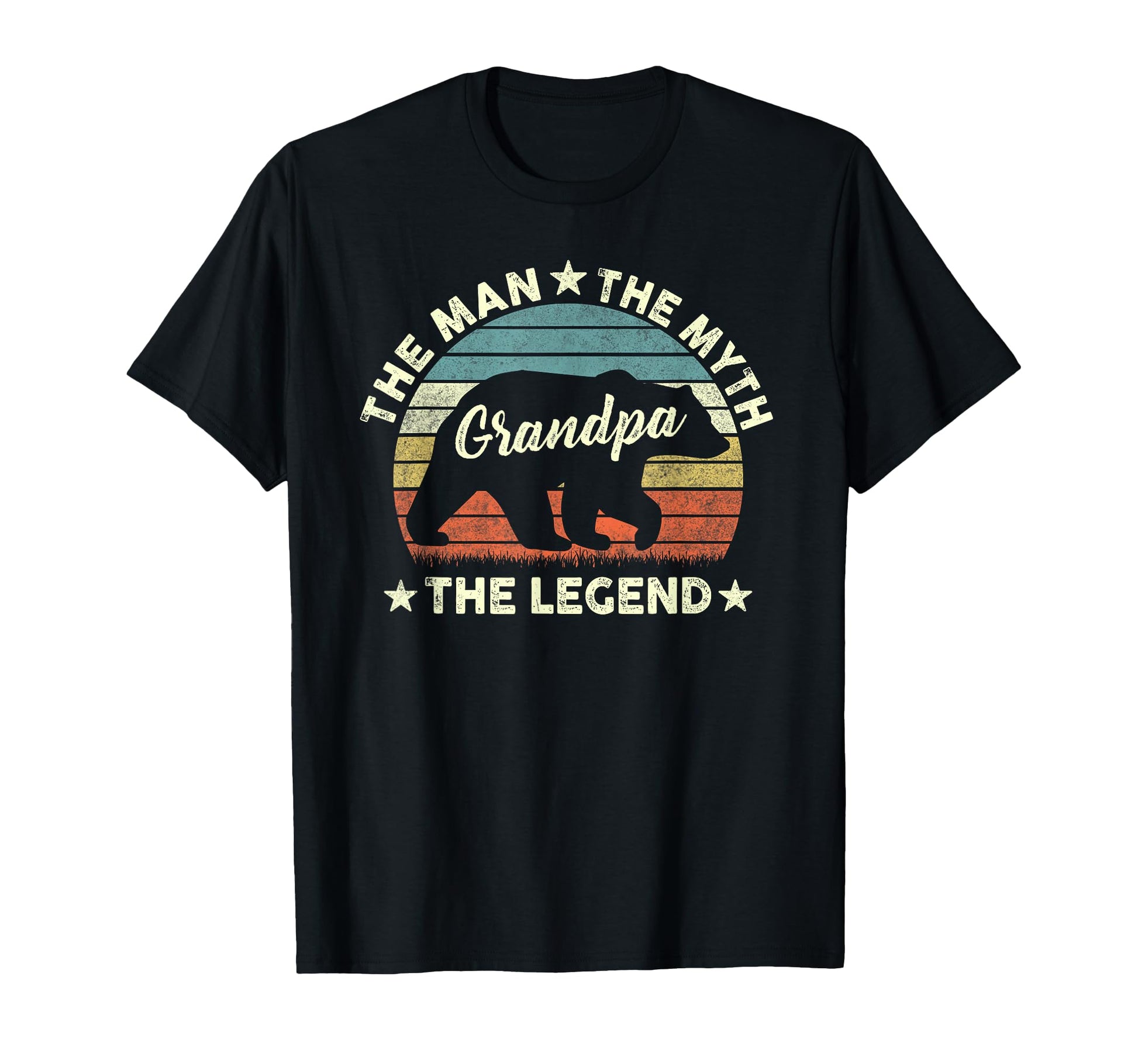 Grandpa Bear Gift Fathers Day Myth T-Shirt - Custom Art Print for Adults - T-Shirt, Sweatshirt, Hoodie