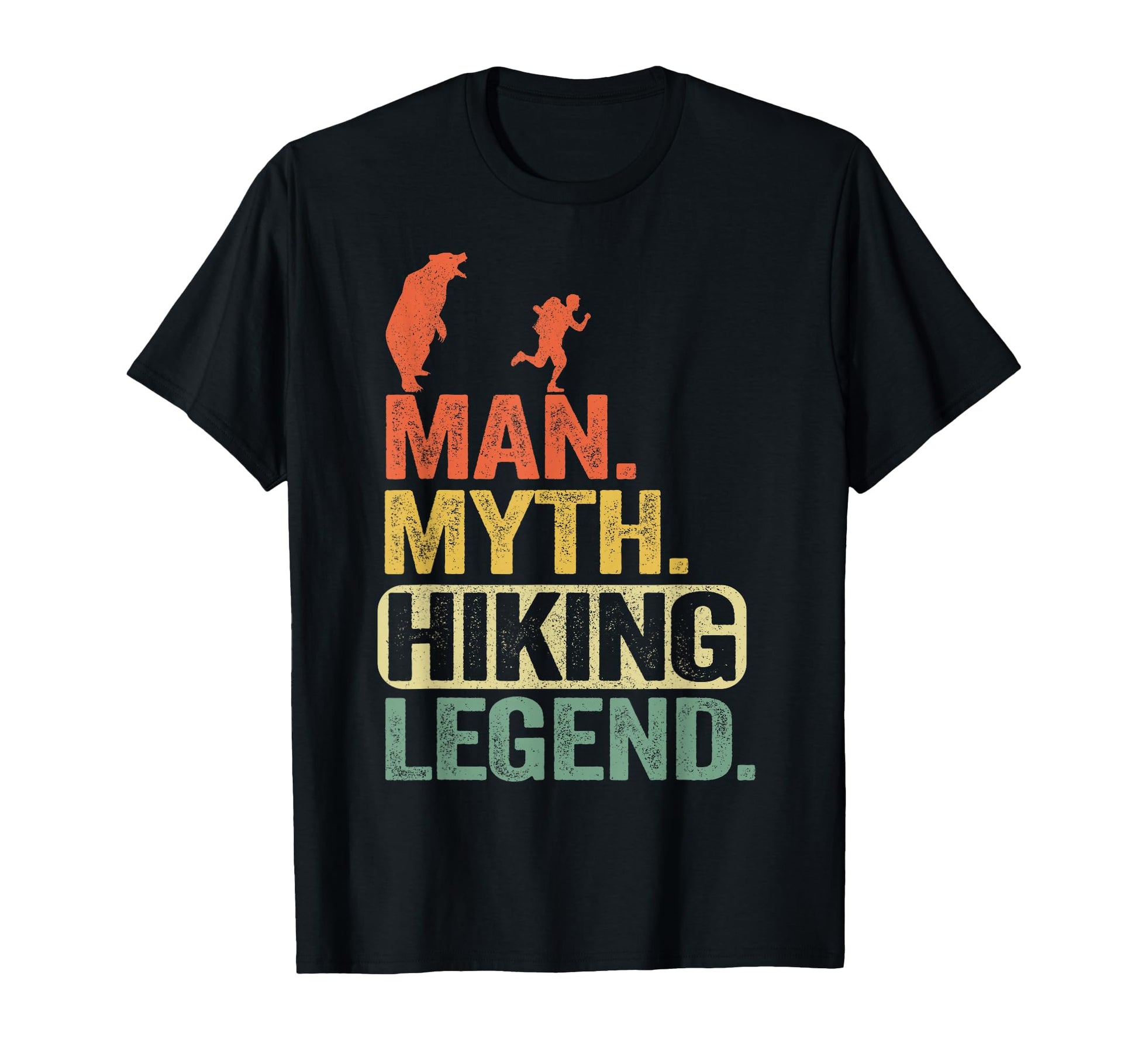 Myth Hiking Legend Hiker Grandpa Bear T-Shirt - Graphic Print Men Women - T-Shirt, Sweatshirt, Hoodie