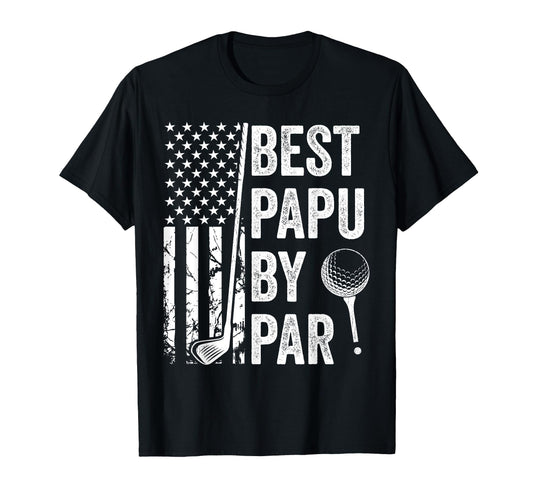 Best Papu Par Usa Flag Golf Fathers Day T-Shirt - Custom Art Print Unisex - T-Shirt, Sweatshirt, Hoodie