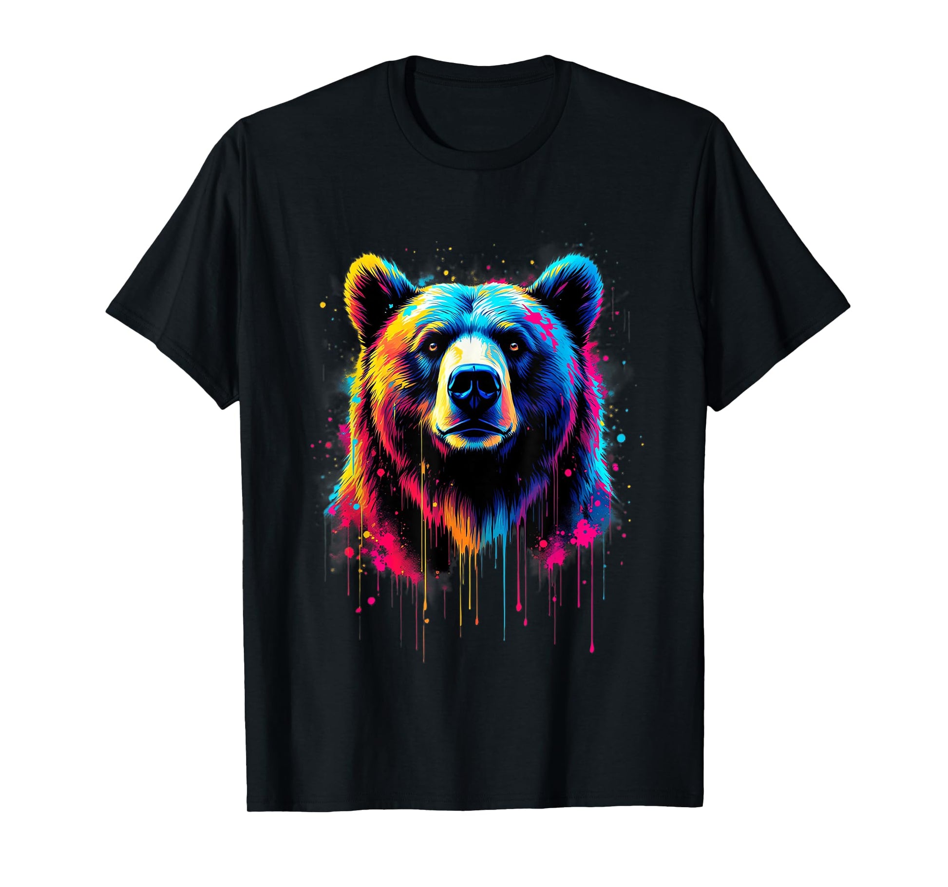 Beautiful Bear Lovers Colorful Pop Art T-Shirt - Minimalist Print Unisex - T-Shirt, Sweatshirt, Hoodie