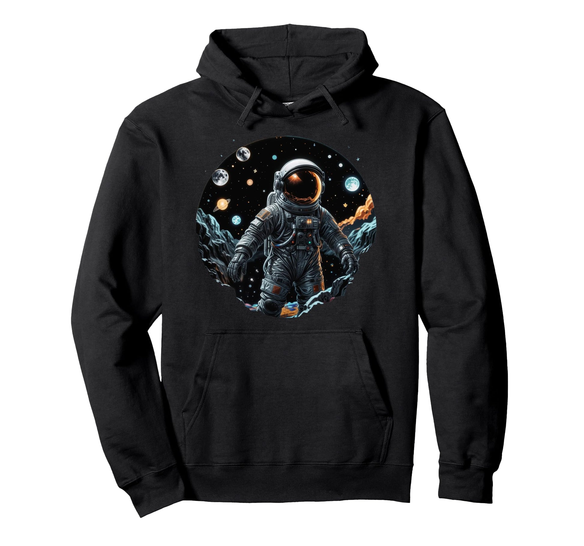Mens Astronaut Space Fathers Day Dads Hoodie - Unique Graphic Unisex - T-Shirt, Sweatshirt, Hoodie