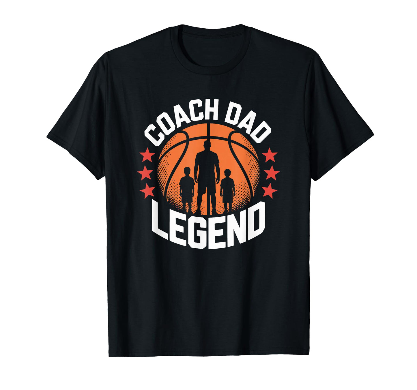 Coach Dad Legend Basketball Player T-Shirt - Fun Novelty Design for Adults - T-Shirt, Sweatshirt, Hoodie