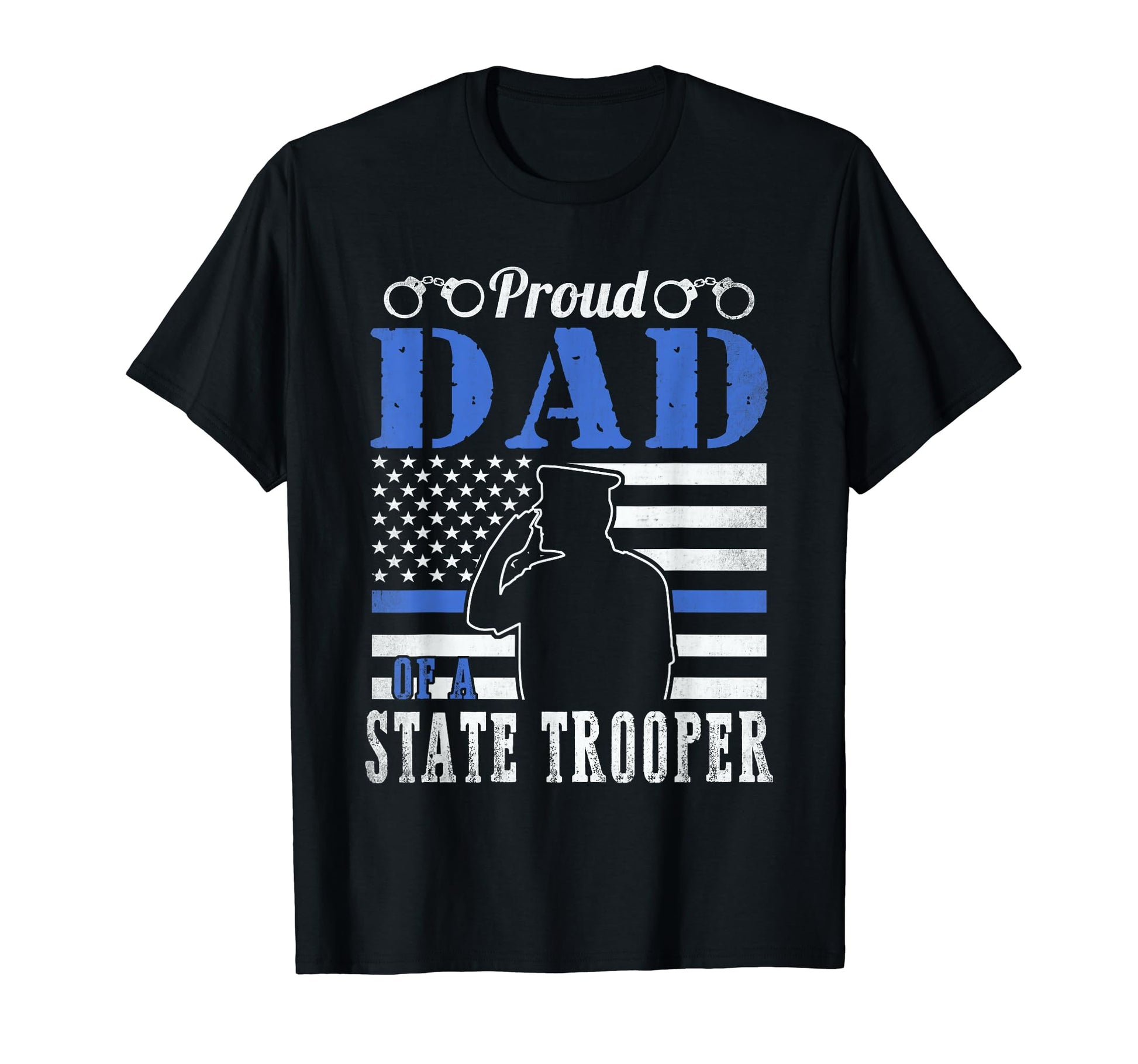 Proud Dad Police Officer Funny Police T-Shirt - Graphic Print Unisex - T-Shirt, Sweatshirt, Hoodie