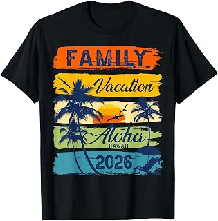 Aloha Hawaii Vacation 2026 Matching Family Trip Summer T-Shirt Unisex T-shirt, Sweatshirt, Hoodie, Long Sleeve Tee - T-Shirt, Sweatshirt, Hoodie
