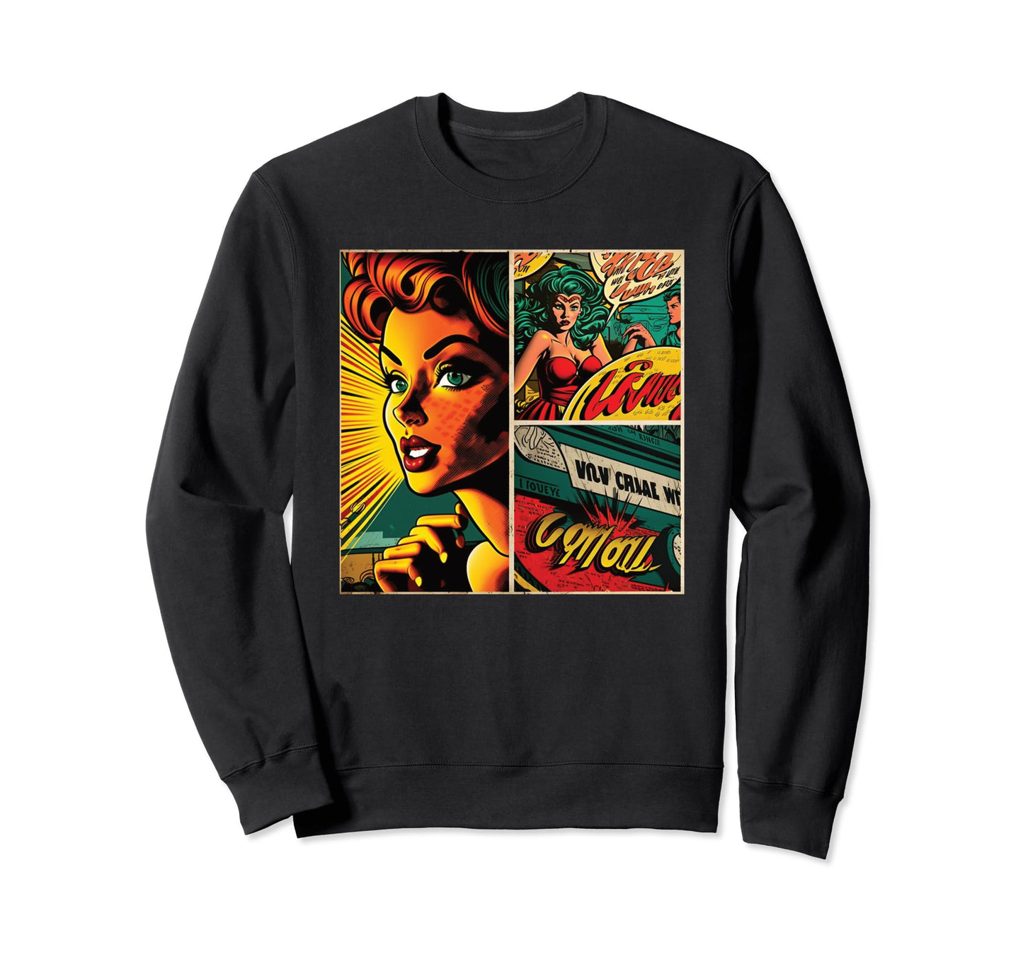 Funny Comic Pop Art Fun Cartoon Sweatshirt - Streetwear Style Unisex - T-Shirt, Sweatshirt, Hoodie