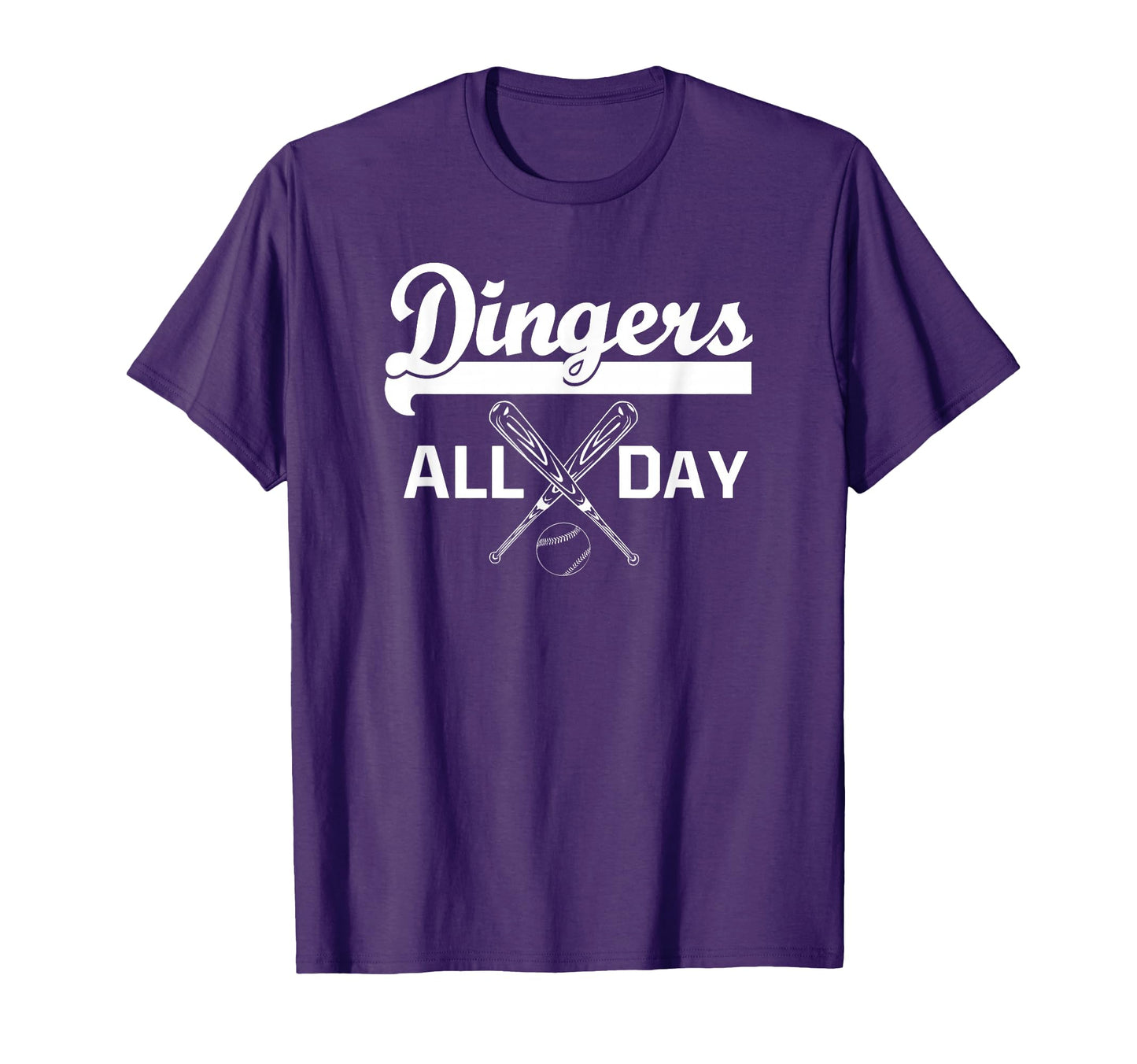 Dingers All Day Baseball Mom And Dad T-Shirt - Novelty Apparel Men Women - T-Shirt, Sweatshirt, Hoodie