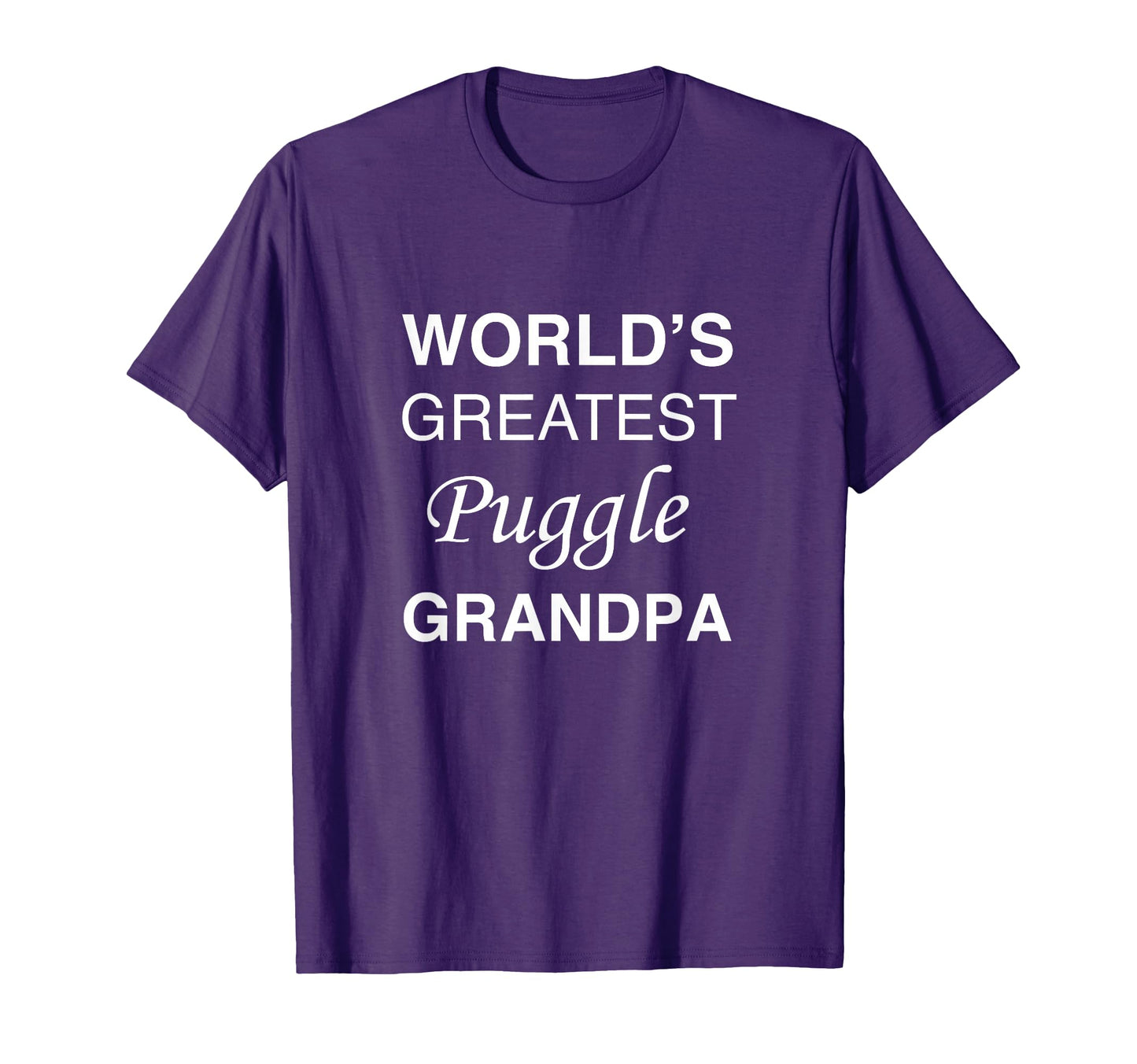Worlds Greatest Puggle Grandpa Dog Dad T-Shirt - Graphic Print for Adults - T-Shirt, Sweatshirt, Hoodie