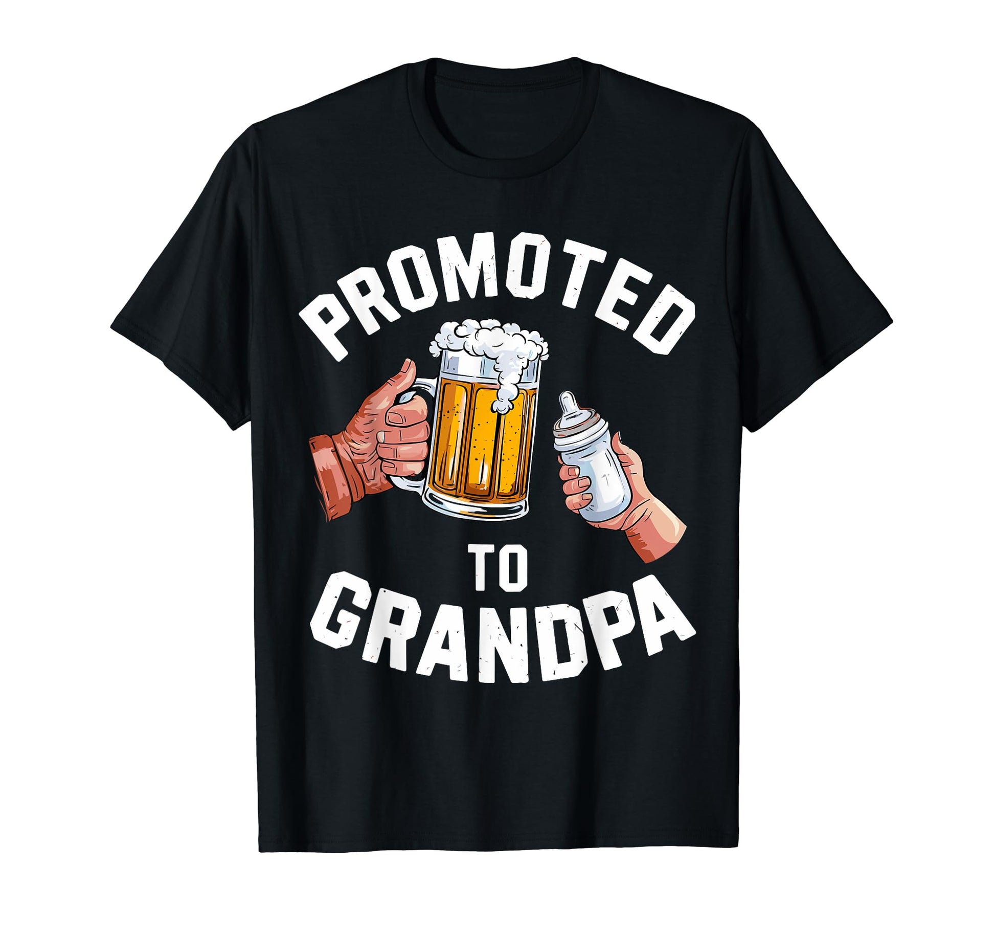 Promoted To Grandpa Grandparents T-Shirt - Novelty Apparel Unisex - T-Shirt, Sweatshirt, Hoodie