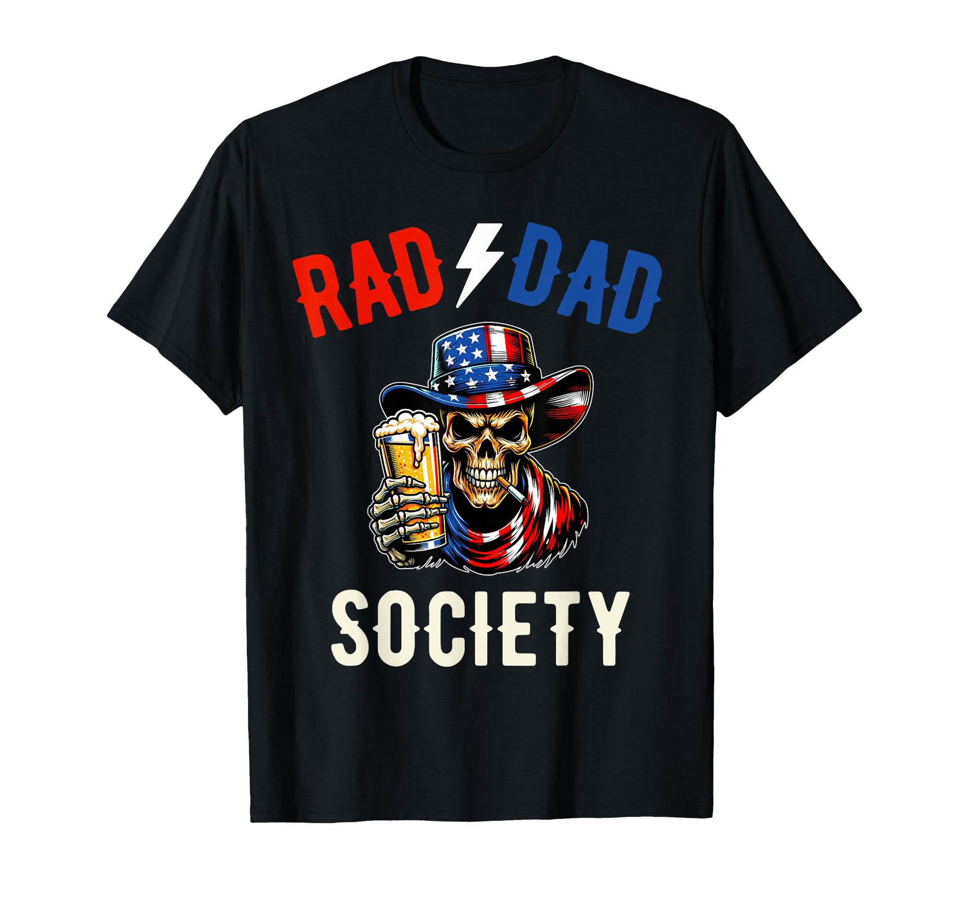 Rad Dad Society Fathers Day Husband T-Shirt - Unique Graphic Unisex - T-Shirt, Sweatshirt, Hoodie