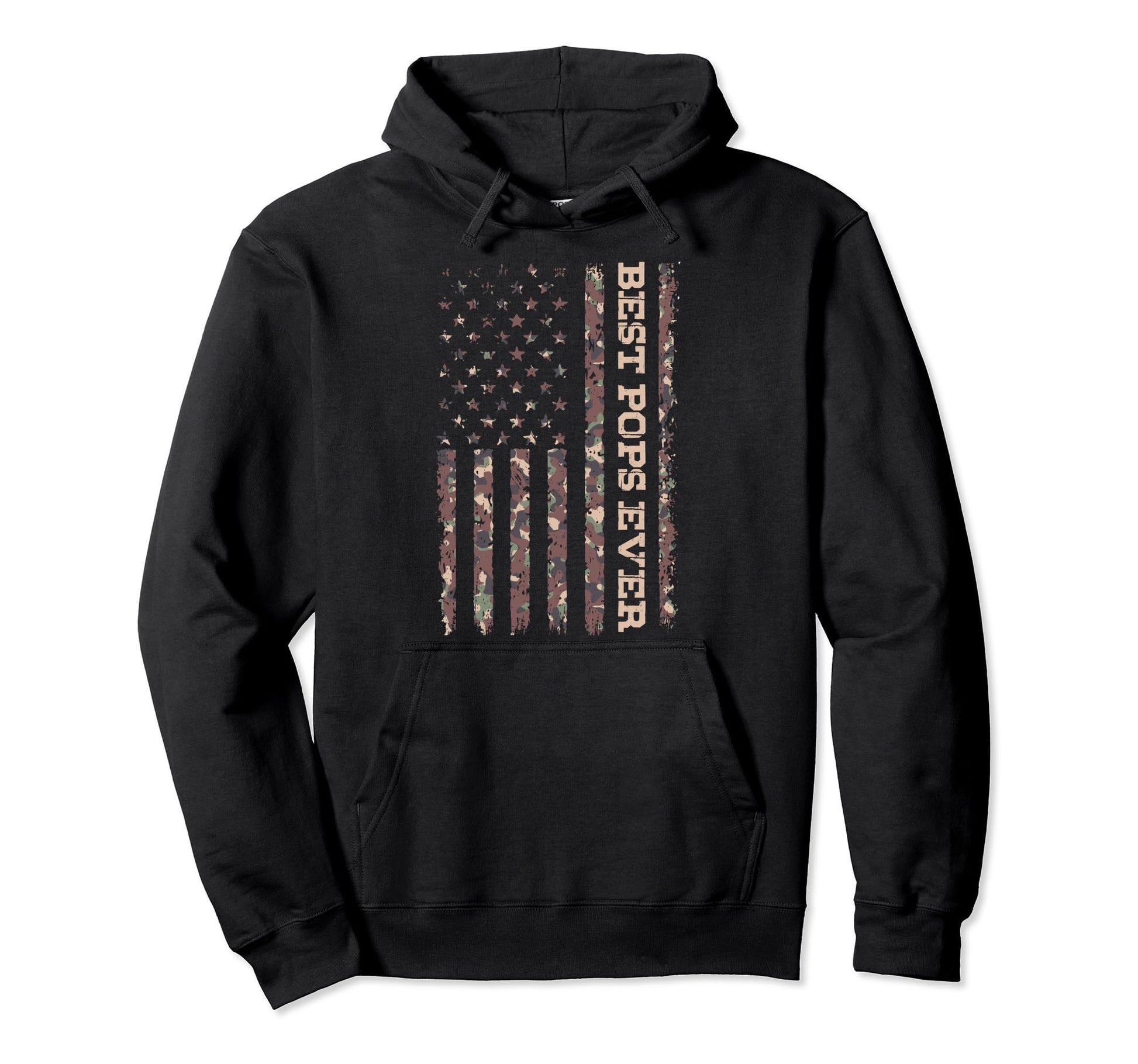 Us Flag Best Pops Ever Fathers Day Dad Hoodie - Graphic Print Men Women - T-Shirt, Sweatshirt, Hoodie