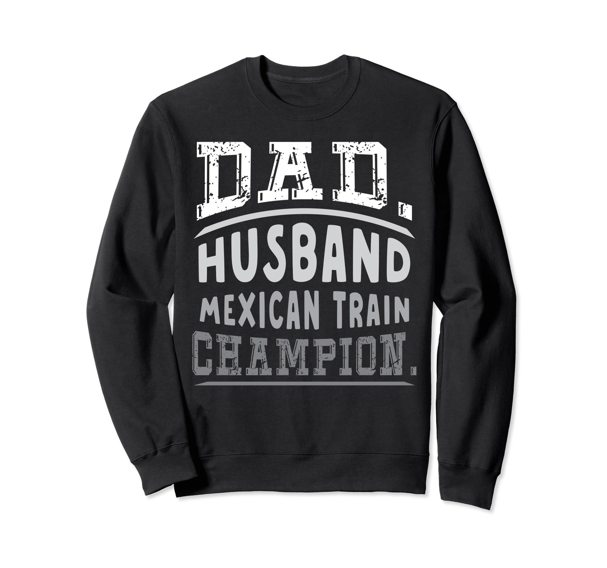Dad Husband Mexican Train Domino Sweatshirt - Minimalist Print Men Women - T-Shirt, Sweatshirt, Hoodie