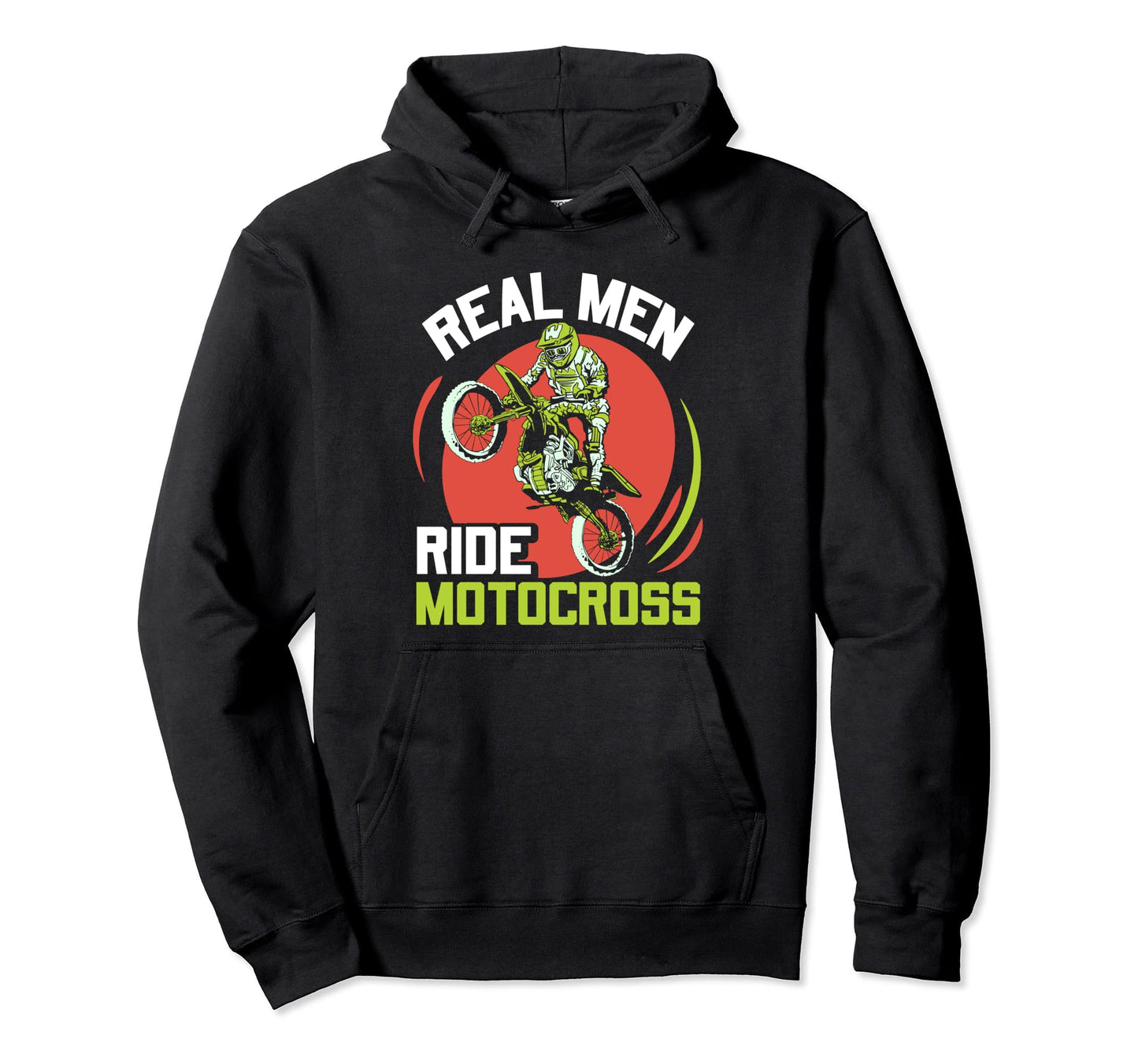 Real Ride Motocross Dad Rider Lover Hoodie - Minimalist Print Unisex - T-Shirt, Sweatshirt, Hoodie