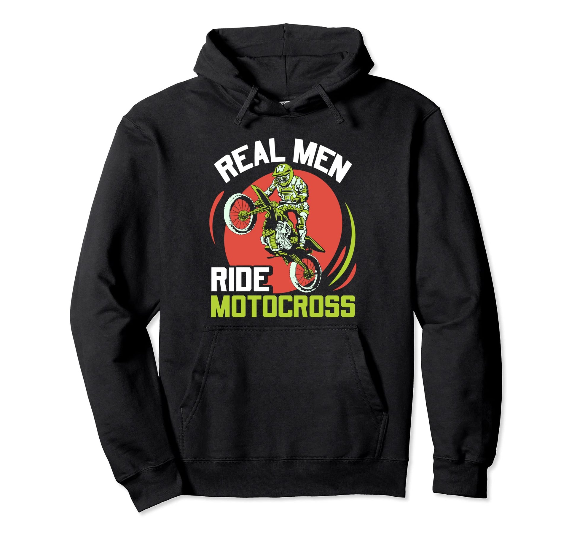 Real Ride Motocross Dad Rider Lover Hoodie - Minimalist Print Unisex - T-Shirt, Sweatshirt, Hoodie