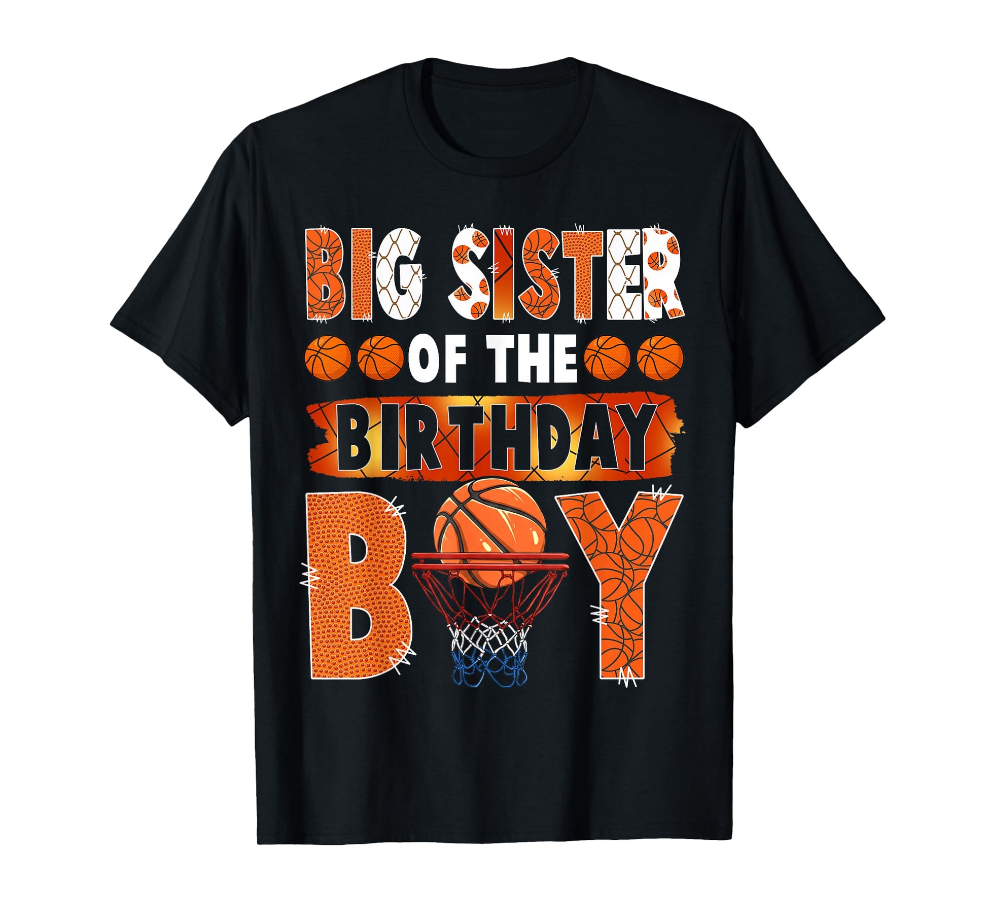 Big Sister Birthday Basketball Lover T-Shirt - Minimalist Print Unisex - T-Shirt, Sweatshirt, Hoodie