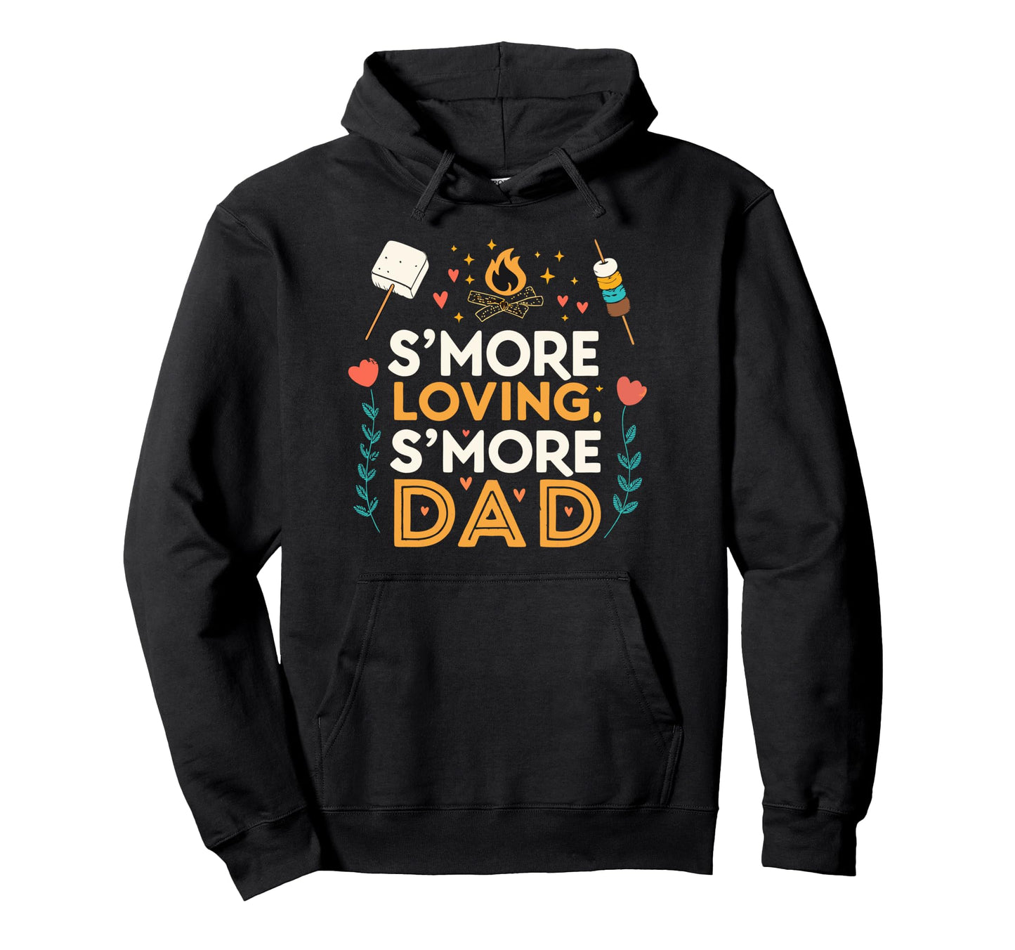 Funny Campfire Smore Loving Smore Hoodie - Casual Everyday Wear Men Women - T-Shirt, Sweatshirt, Hoodie