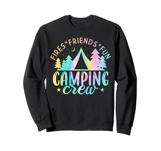 Camping Crew Group Matching Funny Sweatshirt - Trendy Graphic Unisex - T-Shirt, Sweatshirt, Hoodie